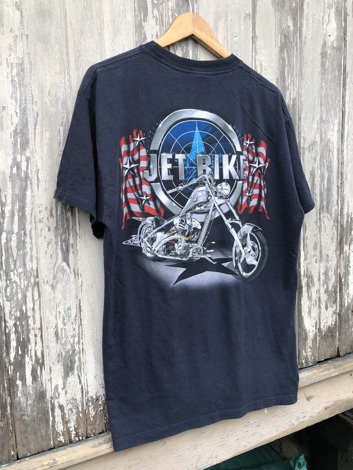 Harley Davidson × Vintage × West Coast Choppers Vintage Y2K American ChooperJet Bike Tee Size US L / EU 52-54 / 3 - 4 Thumbnail