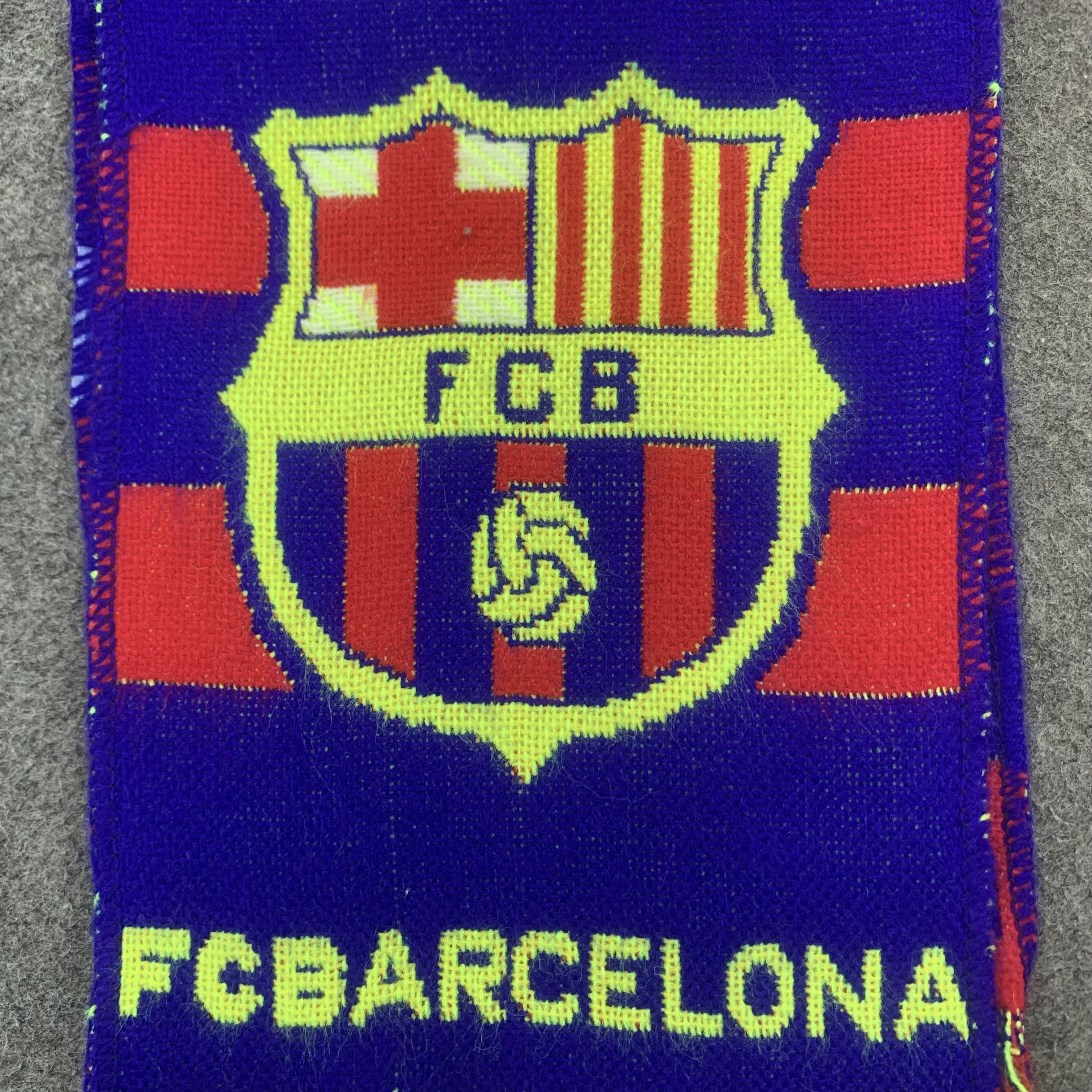 Vintage FC Barcelona Scarf Wool Muffler Neck Wrap BL9233 Size ONE SIZE - 5 Thumbnail