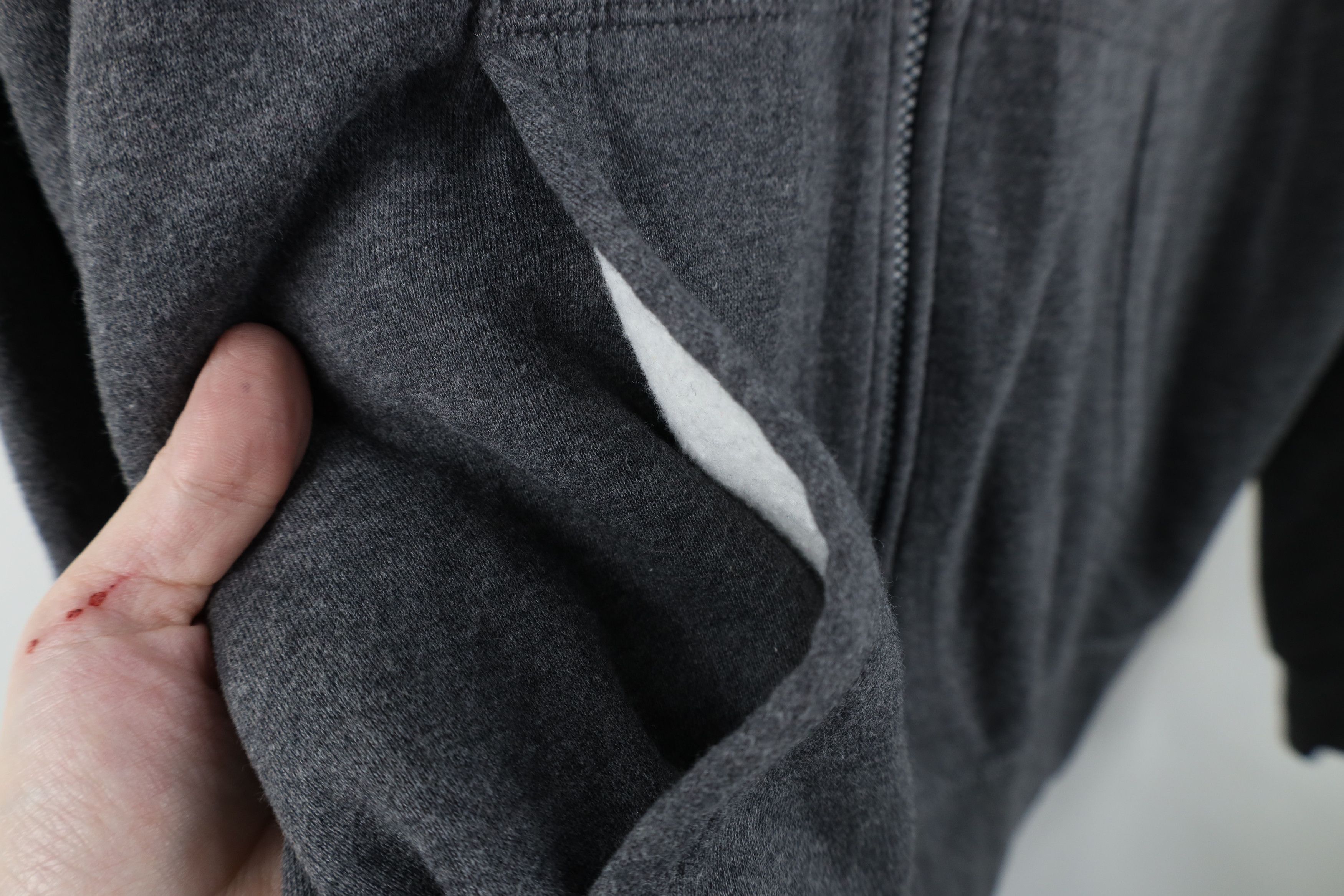 Nike × Vintage Vintage Nike Travis Scott Mini Swoosh Full Zip Hoodie Gray Size US M / EU 48-50 / 2 - 7 Thumbnail
