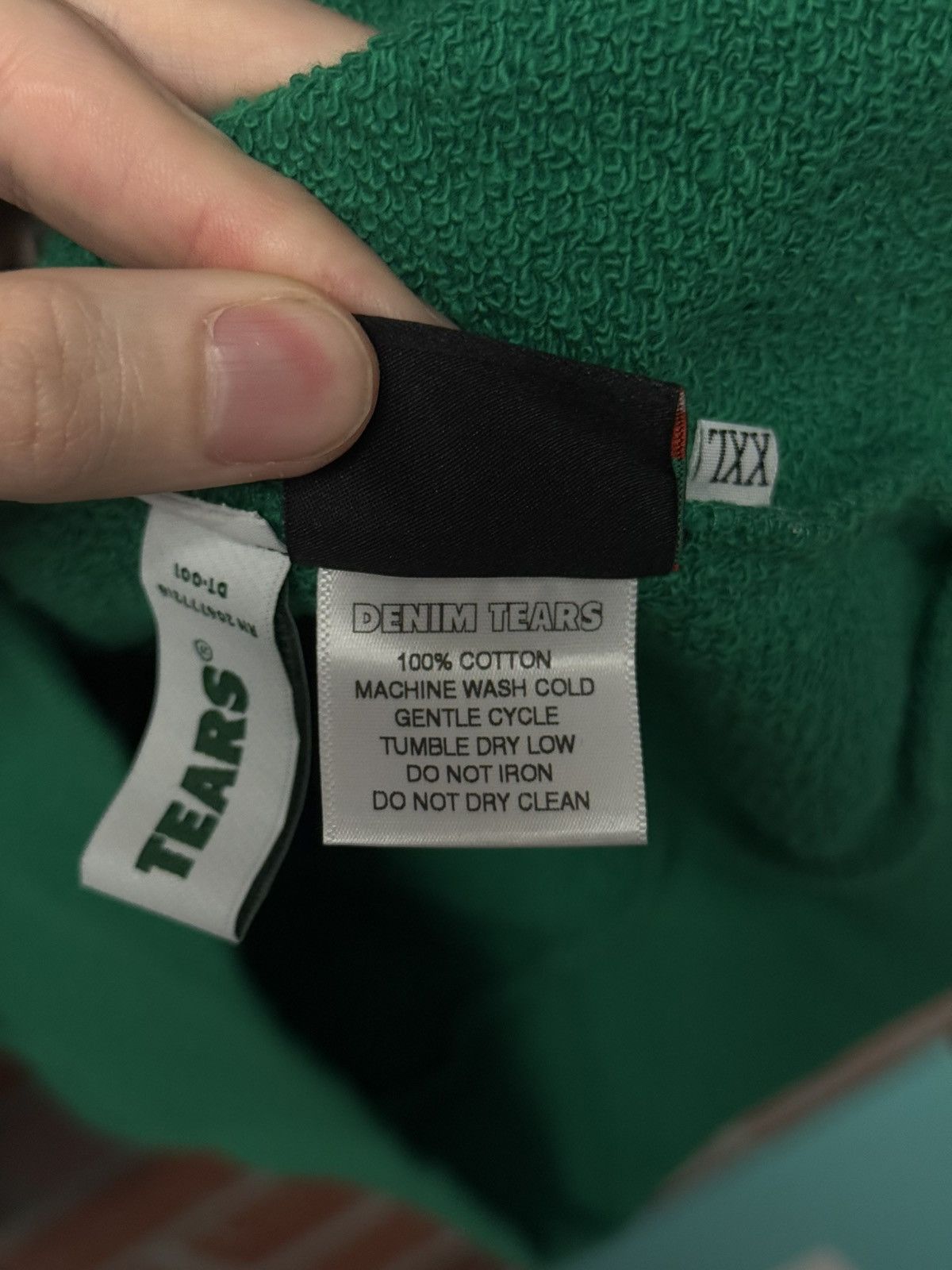 DENIM TEARS Denim Tears Green Zip Up Hoodie Size XXL (NEW) Size US XXL / EU 58 / 5 - 13 Thumbnail
