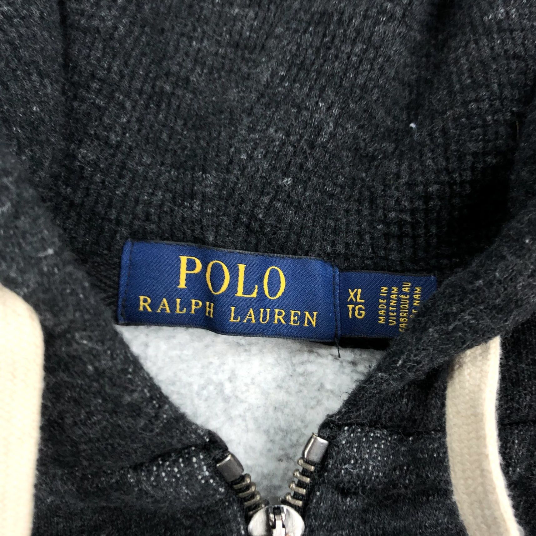 Polo Ralph Lauren Polo Ralph Lauren Men XL Dark Gray Full Zip Hoodie Sweatshirt Red Pony Logo Size US XL / EU 56 / 4 - 4 Thumbnail