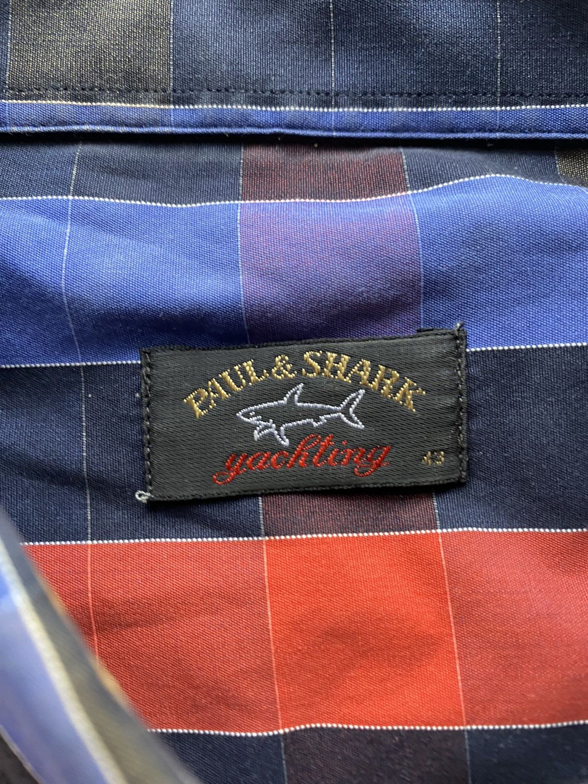 Paul & Shark Paul & Shark Yachting Geometric Shirt Button Made in Italy Size US XL / EU 56 / 4 - 8 Thumbnail