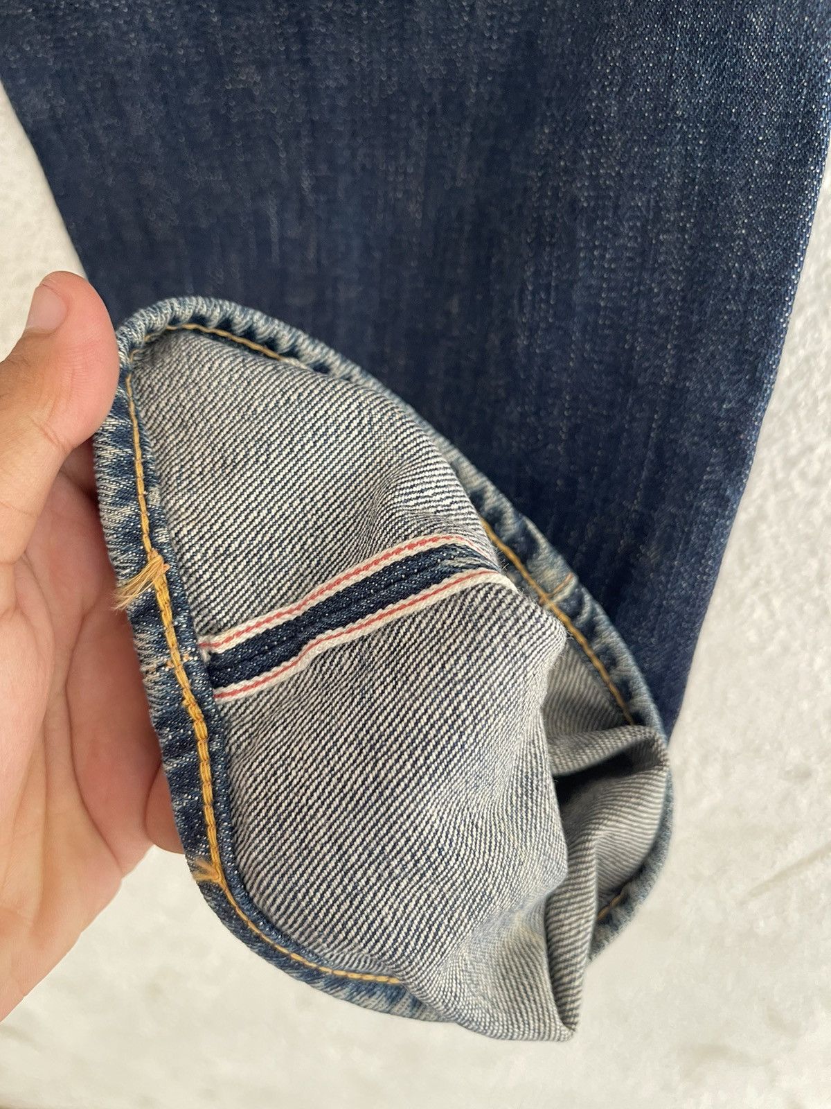 Evisu Evisu Lot 2000 Seagull Logo Selvedge Denim Jeans Size US 32 / EU 48 - 10 Thumbnail