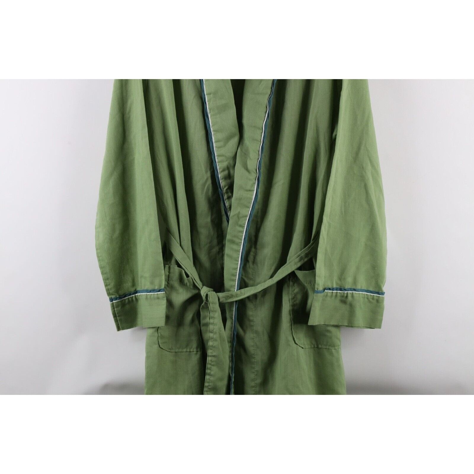 Vintage Vintage 60s 70s Streetwear Distressed Striped Belted Robe Size US L / EU 52-54 / 3 - 3 Thumbnail