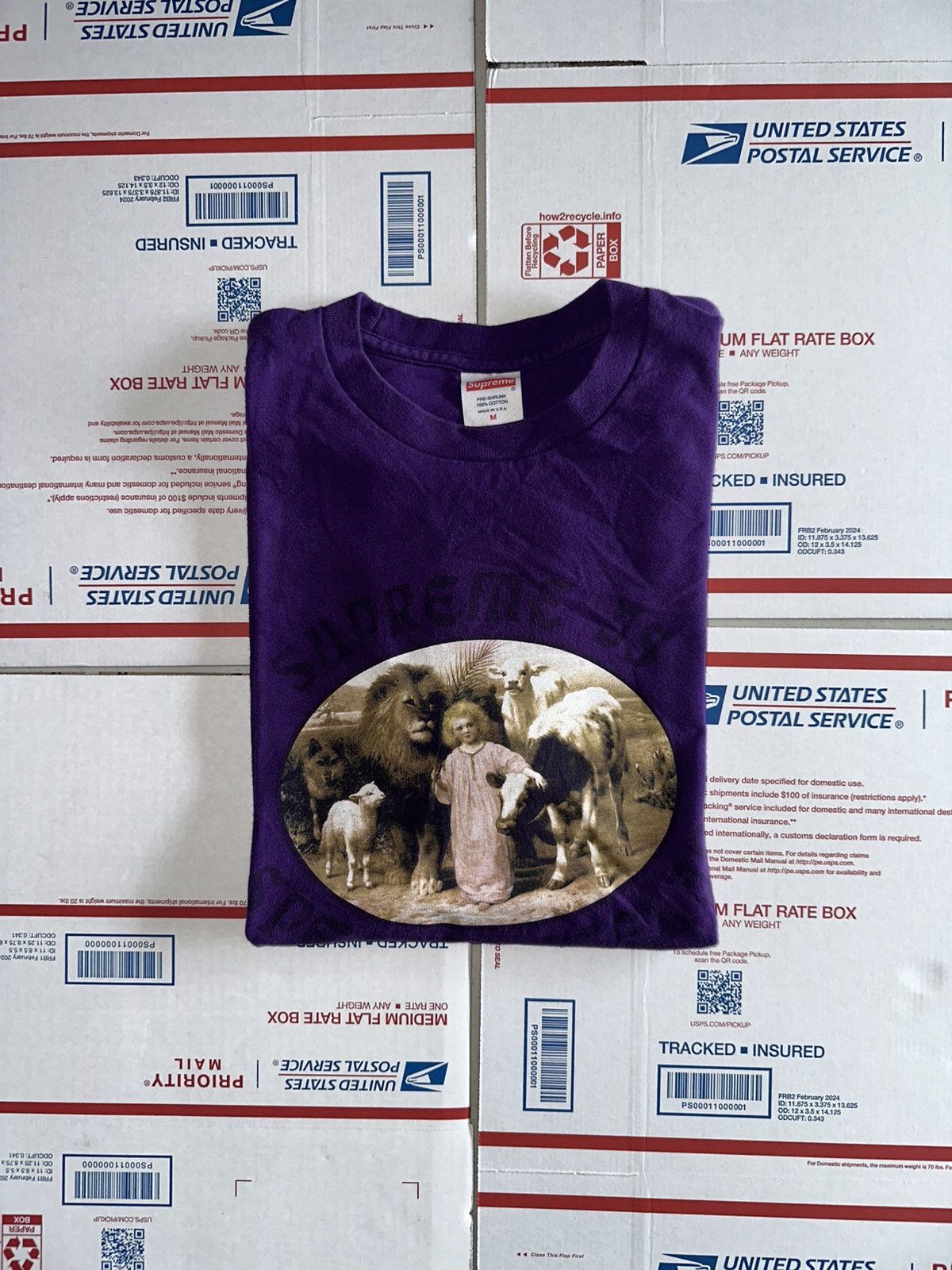Supreme Supreme Is A Special Feeling ( S - Purple ) Size US M / EU 48-50 / 2 - 2 Thumbnail