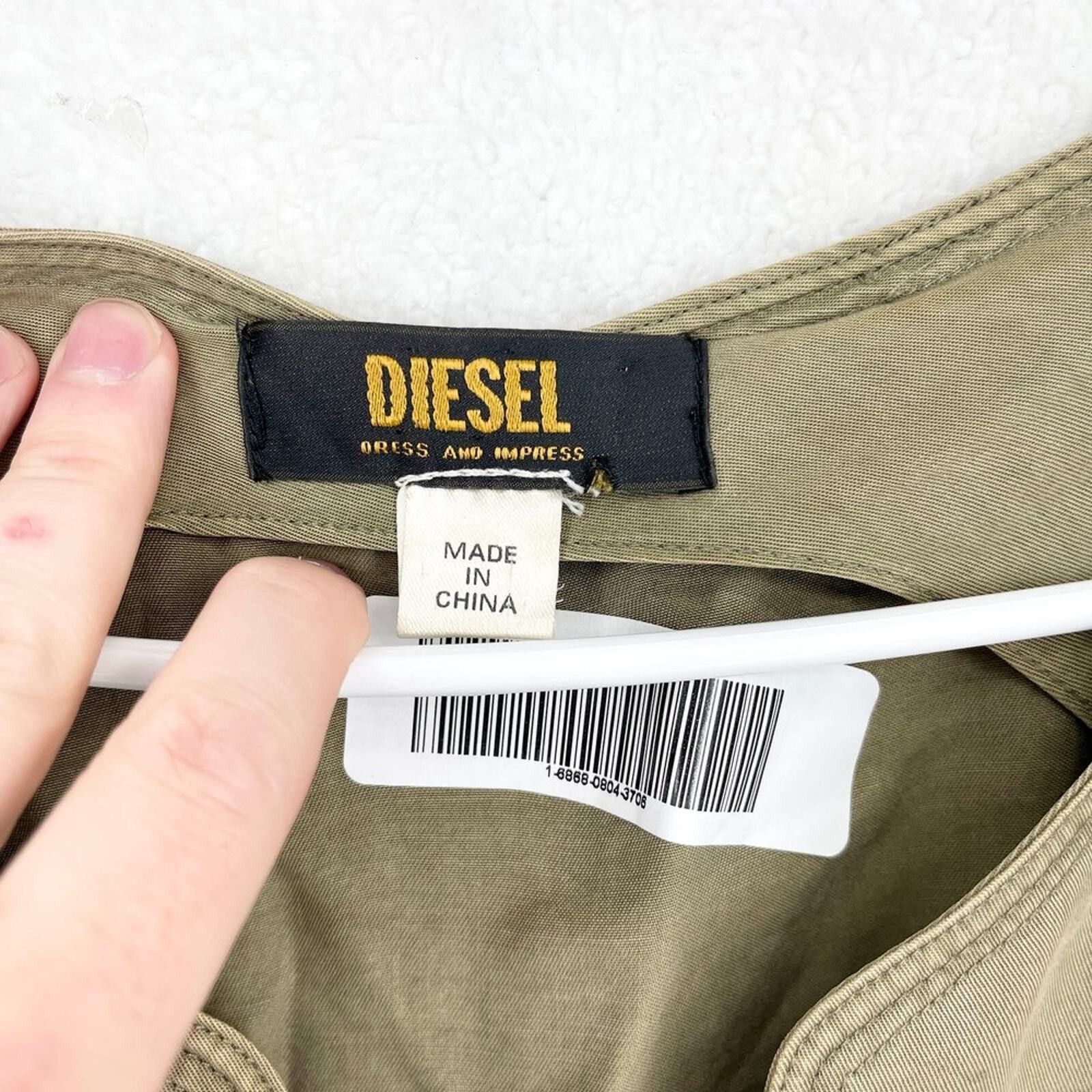 Diesel Diesel Medium 10/12 Mini Army Cargo Zipper Sleeveless Cotton Size M / US 6-8 / IT 42-44 - 2 Thumbnail