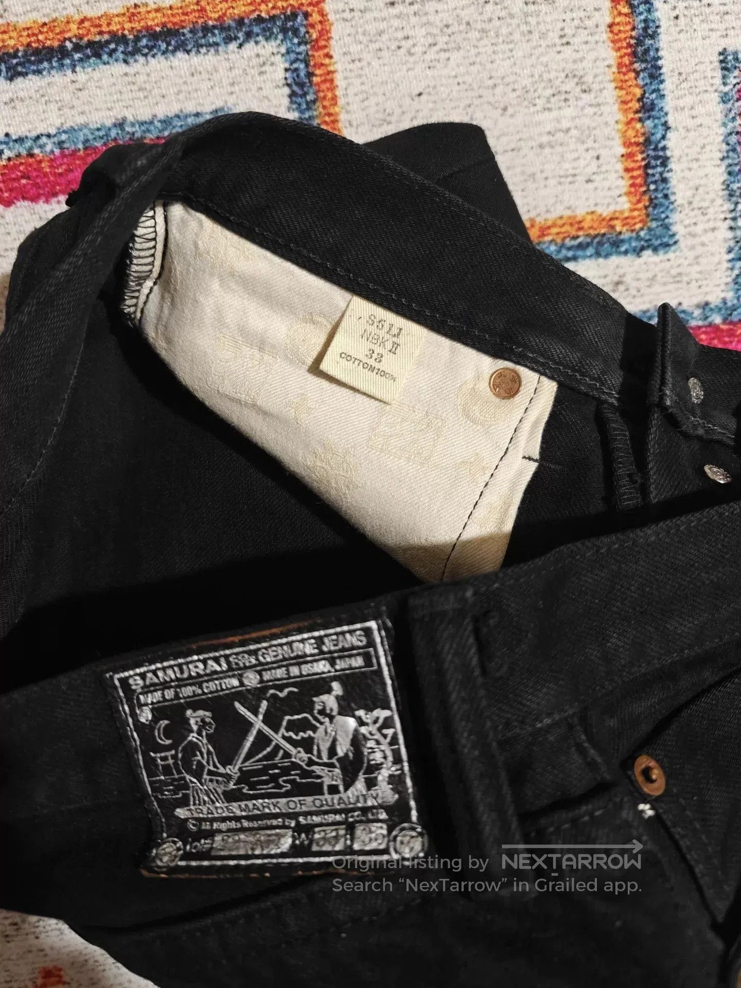 Samurai Jeans Samurai Jeans S511NBK 17oz Black. Size US 33 - 9 Thumbnail