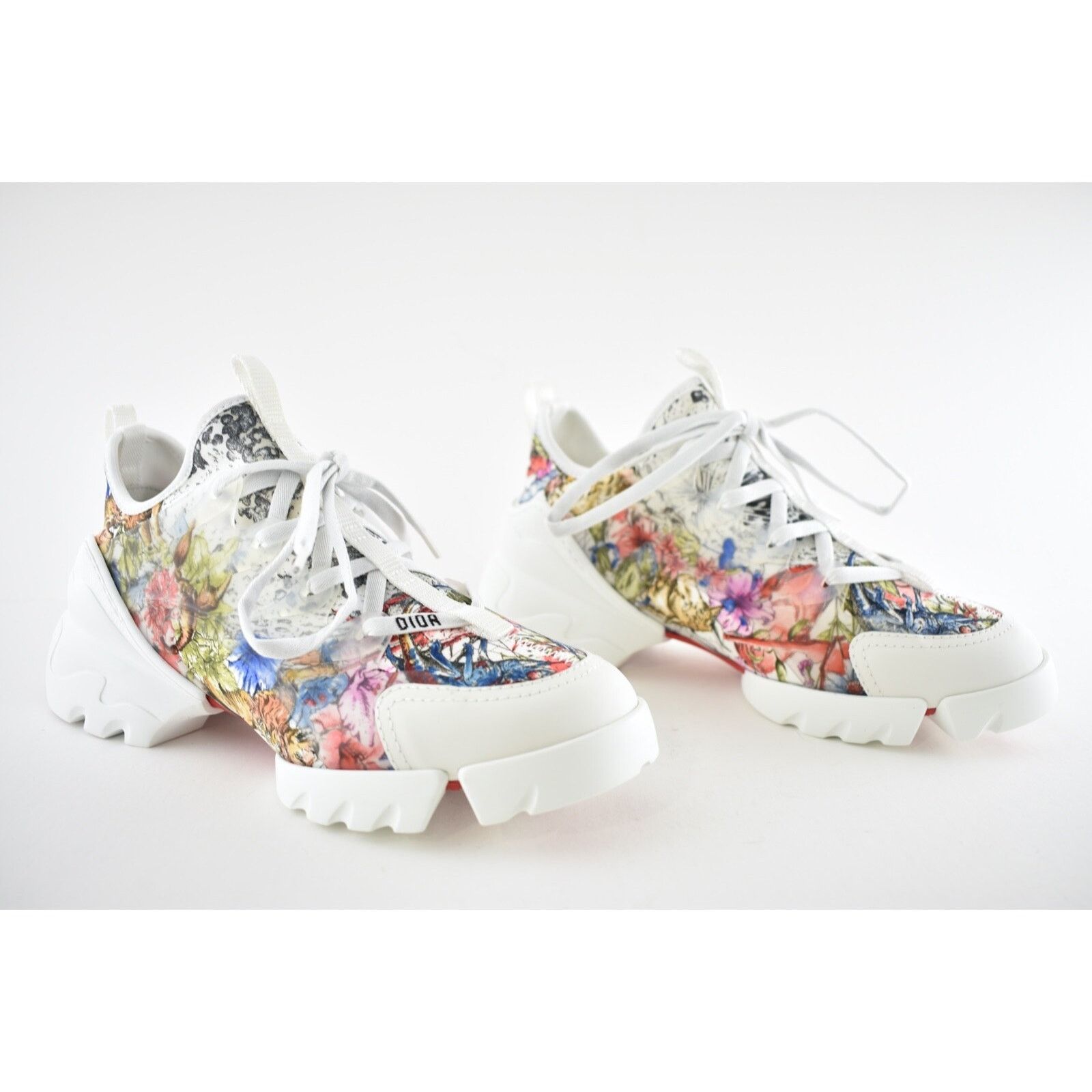 Dior D Connect Zodiac Printed Lace Up Flat Trainer Sneaker 39 Size US 9 / IT 39 - 5 Thumbnail