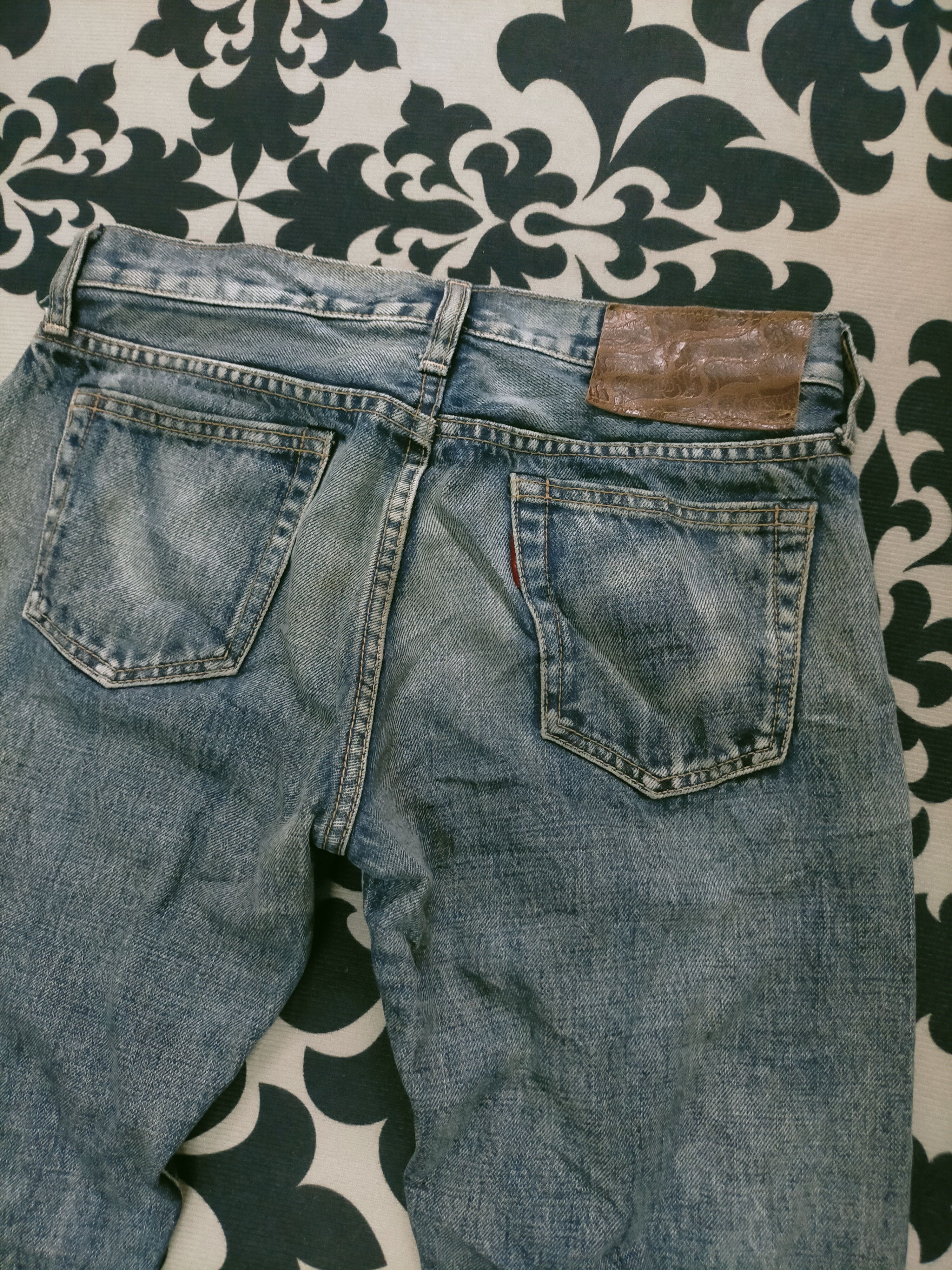 If Six Was Nine × Japanese Brand 🔥Insane🔥Rna Inch Kapital Style Distressed Denim Size US 28 / EU 44 - 6 Thumbnail
