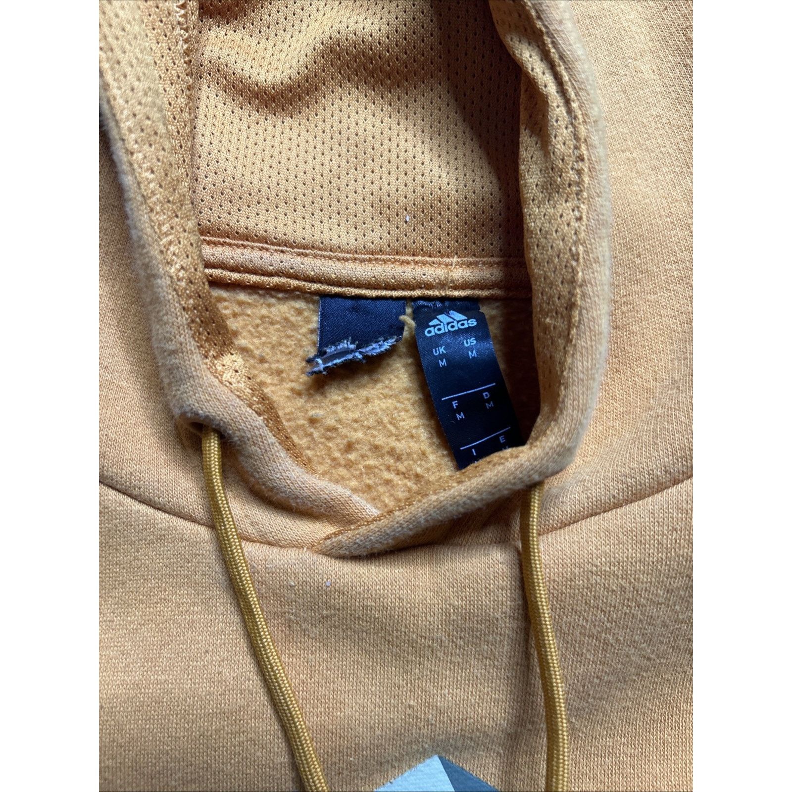 Adidas Adidas Hoodie Mens Medium Orange Pullover 3d Logo Outerwear Size US M / EU 48-50 / 2 - 5 Thumbnail