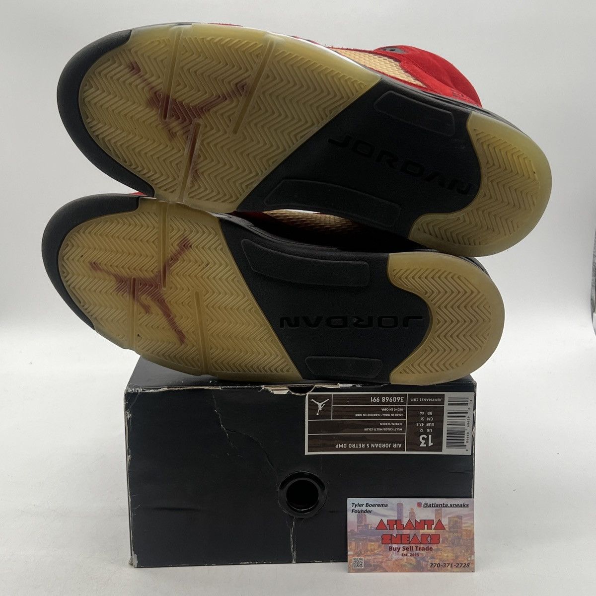 Jordan Brand Air Jordan 5 raging Bull red suede Size US 13 / EU 46 - 7 Thumbnail
