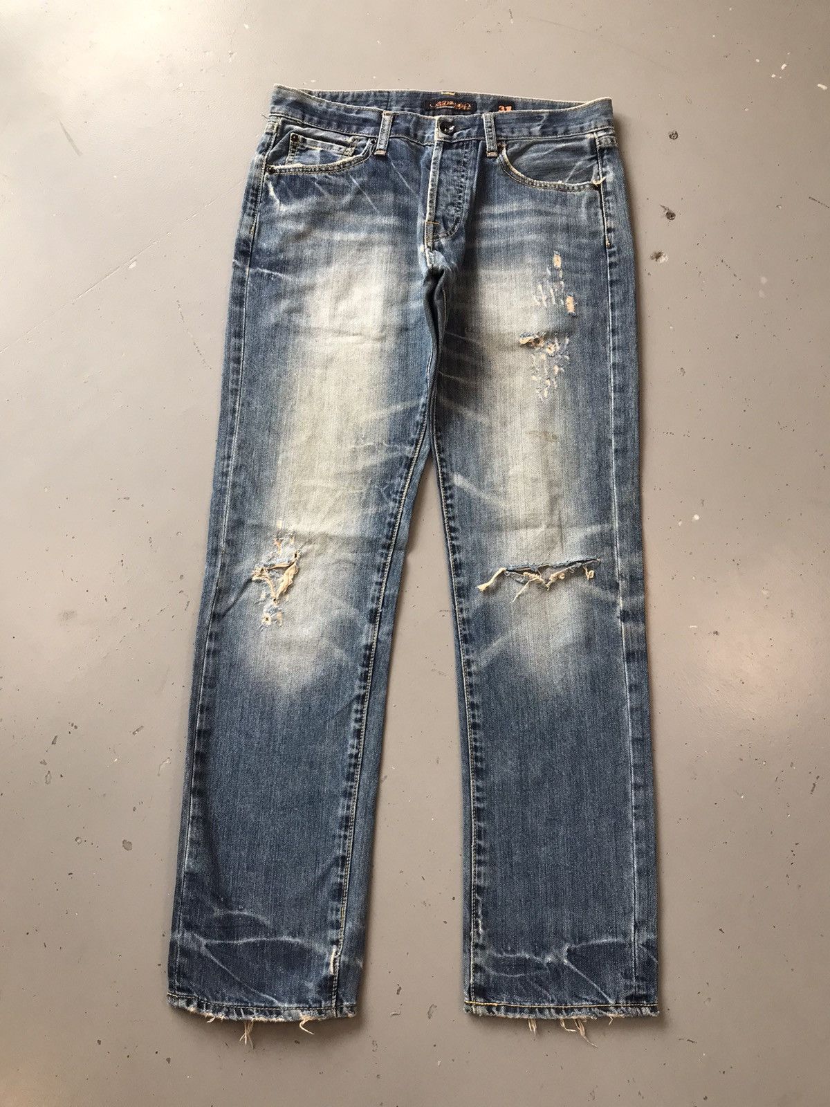 Christian Audigier × Ed Hardy × Vintage Vintage Edhardy Christian Audigier distressed denim Size US 33 - 1 Thumbnail