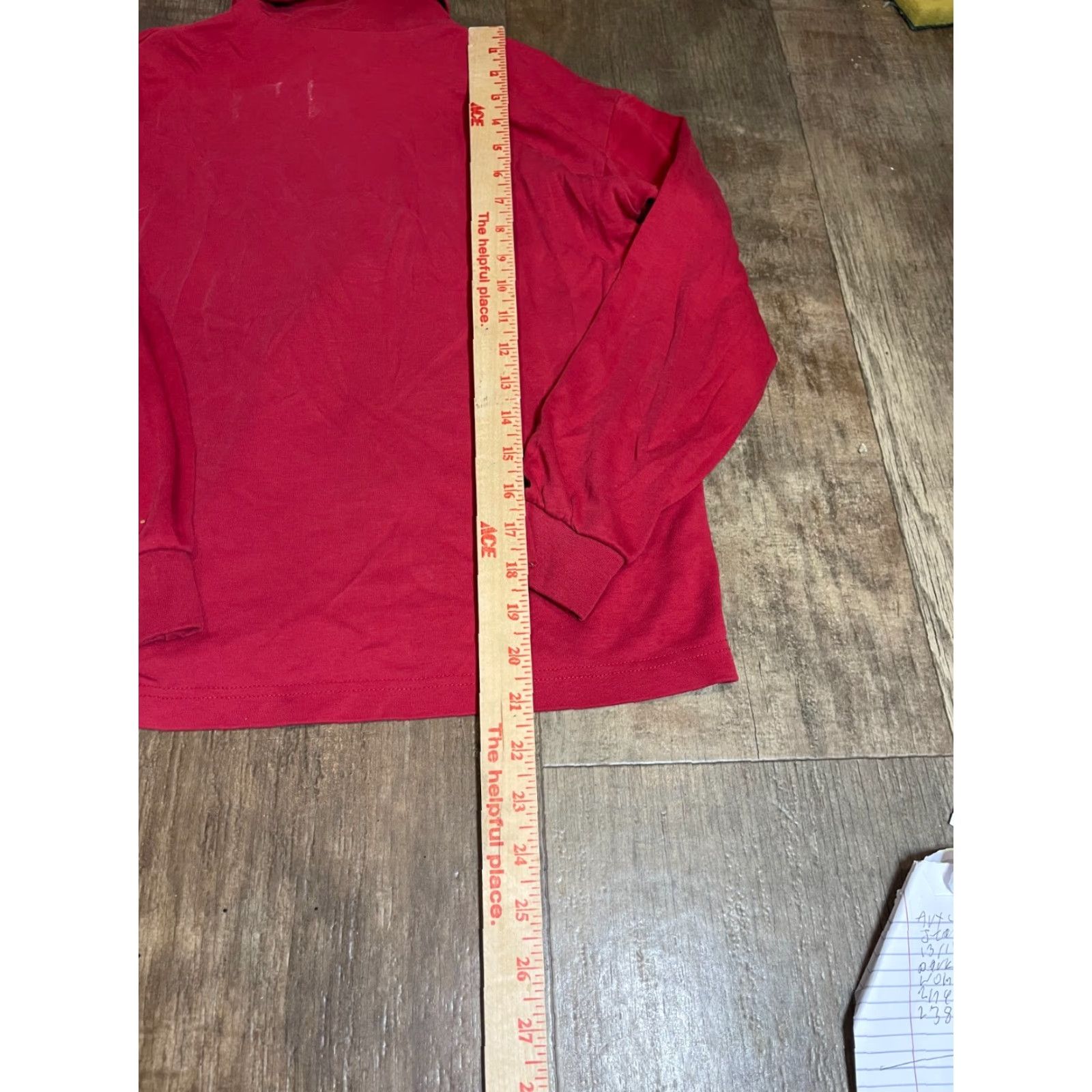Lands' End Lands' End Turtle Neck Womens Medium M Red Long Sleeve Shirt Size M / US 6-8 / IT 42-44 - 2 Thumbnail