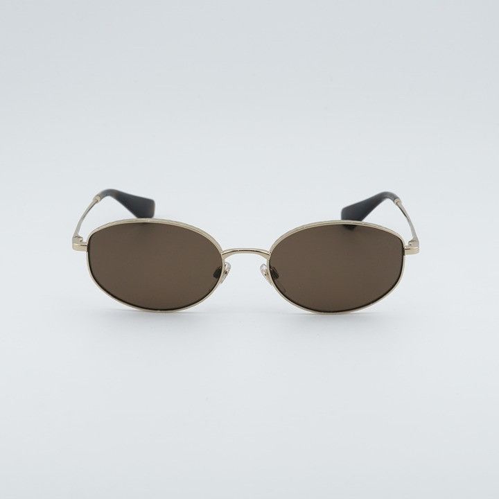 Burberry Burberry BE3169 110973 Sunglasses Gold Oval Frame, Brown Size ONE SIZE - 2 Thumbnail
