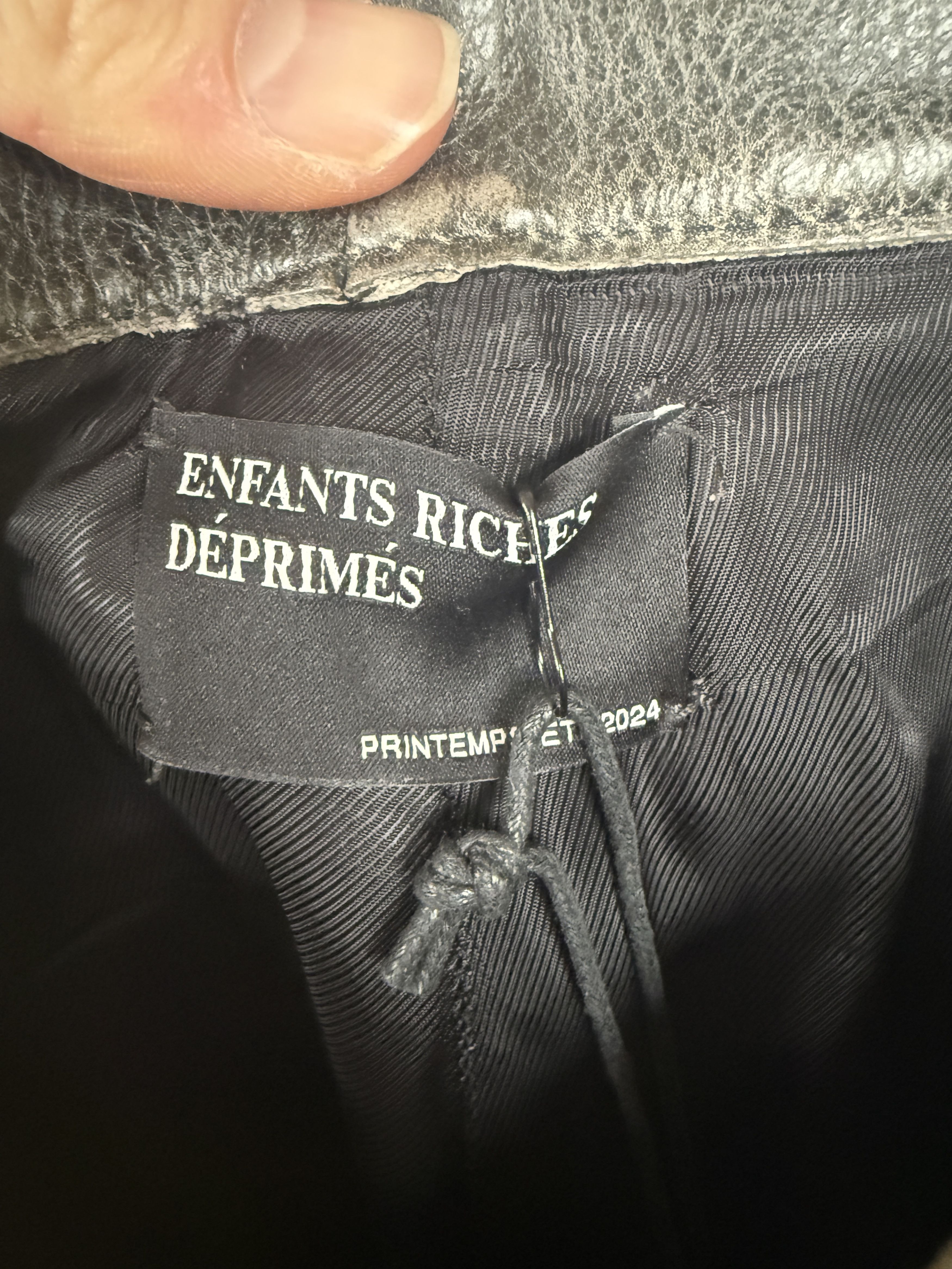 Enfants Riches Deprimes Flared Leather Jeans Size US 32 / EU 48 - 3 Thumbnail