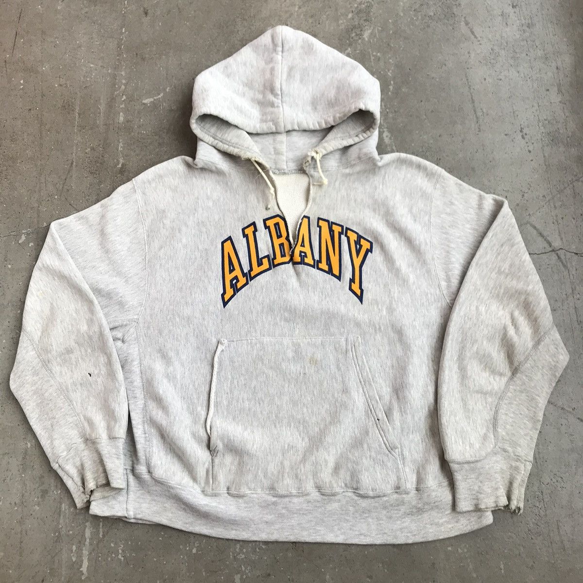 Vintage Vintage 1980s Albany University Reverse Weave Hoodie Sweat ...