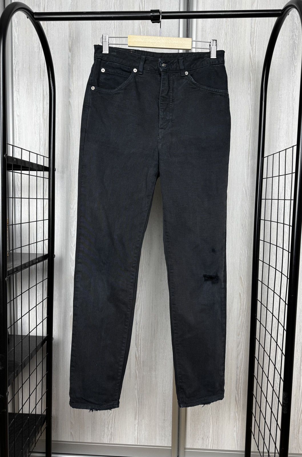 Edwin JeansEdwin international black distressed denim jeans japan Size US 30 / EU 46 - 3 Thumbnail