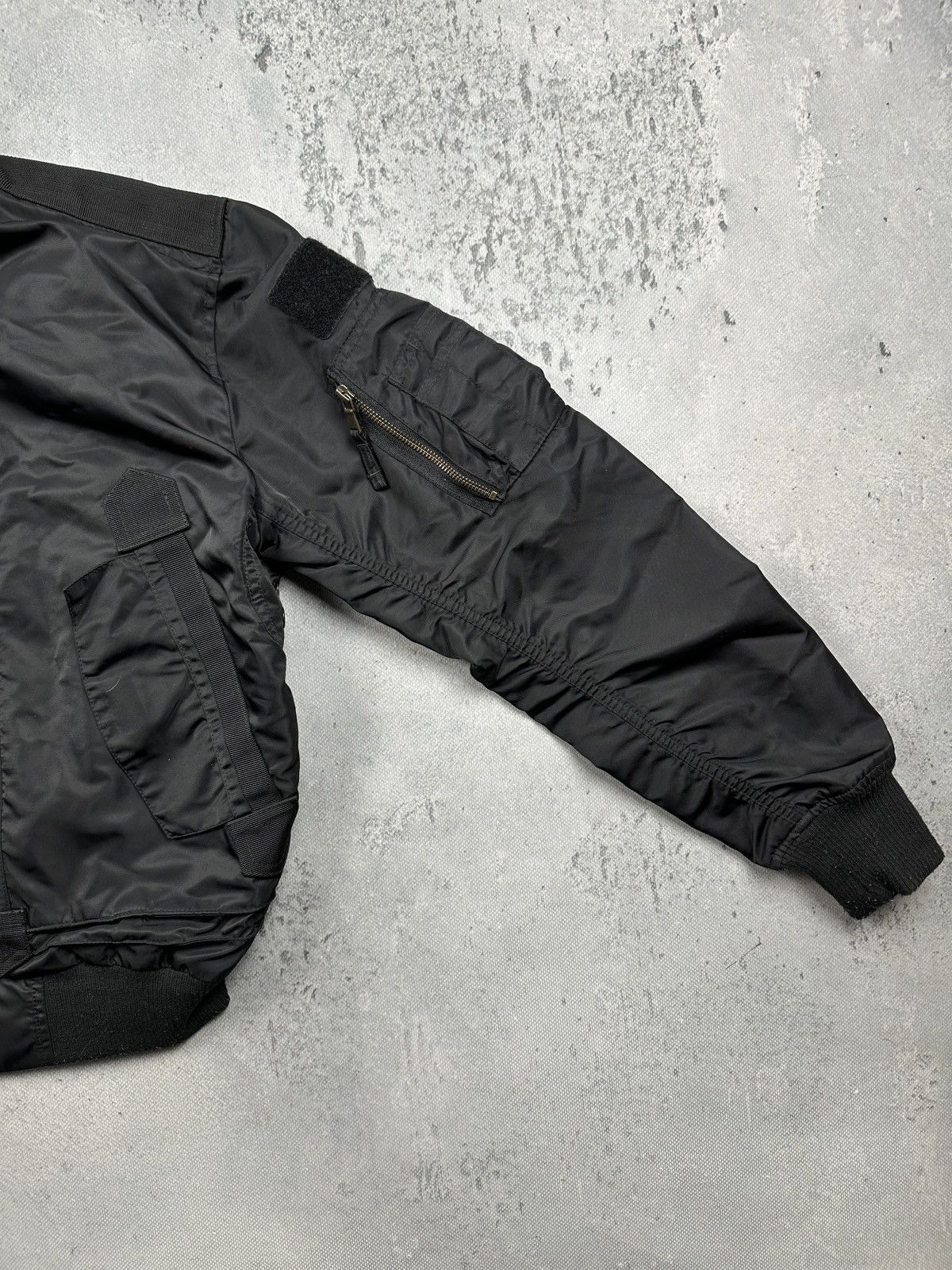 Vintage MilTec Tactical Flight Nylon Bomber Jacket Military Techwear Size US M / EU 48-50 / 2 - 4 Thumbnail