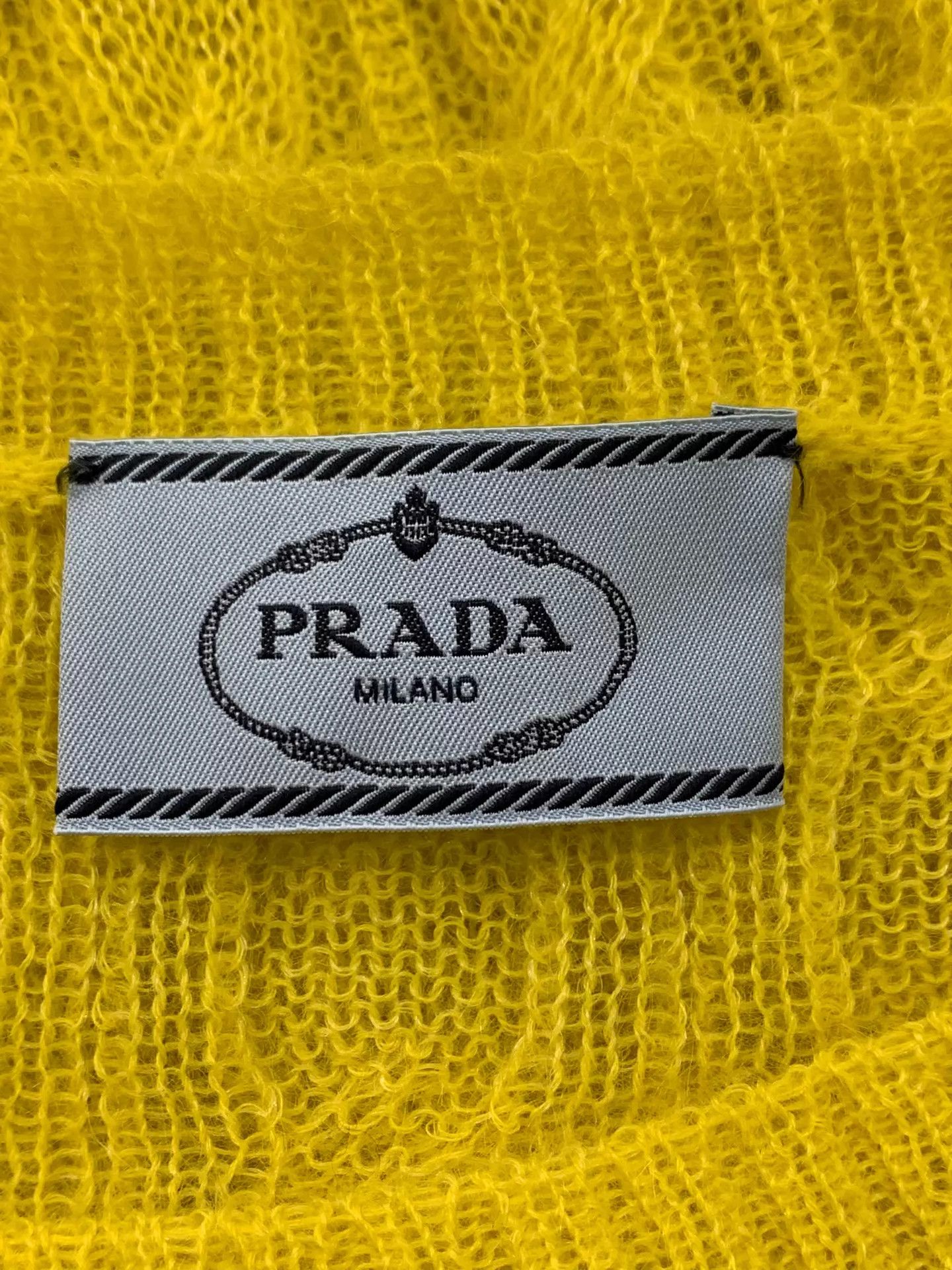 Prada Prada Yellow Knit Top Size 40 Near New Size S / US 4 / IT 40 - 4 Thumbnail