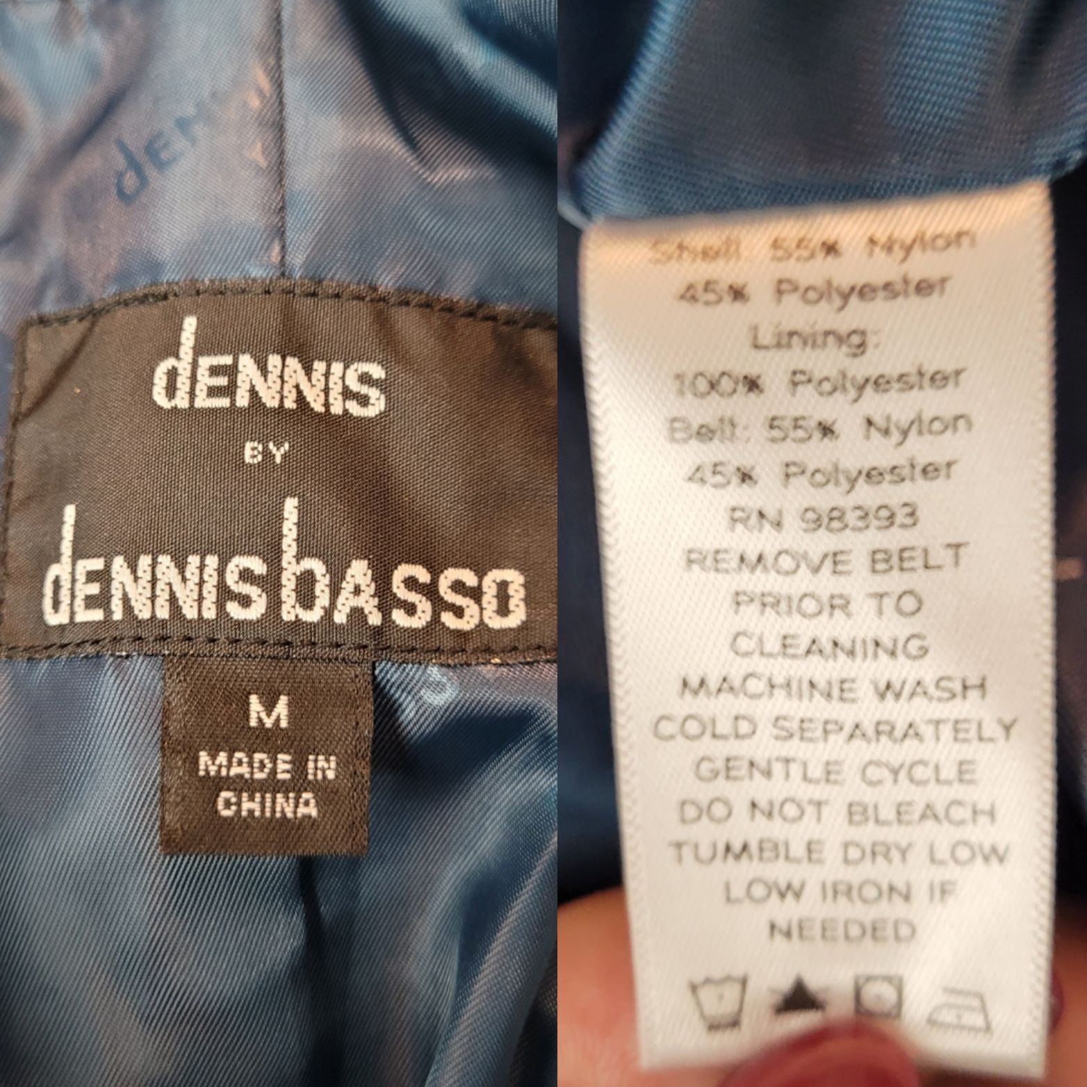 Other Dennis Teal Blue Belted A-line Balloon Hem Jacket Sz M Light Size M / US 6-8 / IT 42-44 - 3 Thumbnail