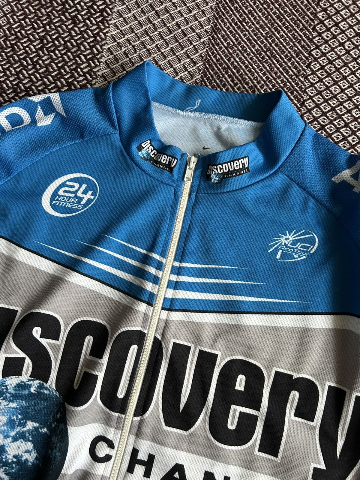 Nike Vintage Nike Discovery Channel Cycling Jersey Mens Size XL Size US XL / EU 56 / 4 - 7 Thumbnail