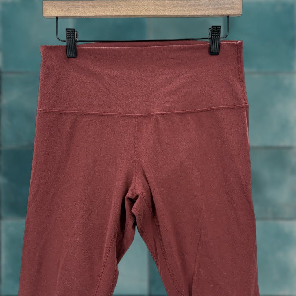 Lululemon Lululemon Align High-Rise Pants Leggings Womens 10 Mulled Wine Skinny Crop Gym Activewear Casual Red Size 32" / US 10 / IT 46 - 1 Thumbnail