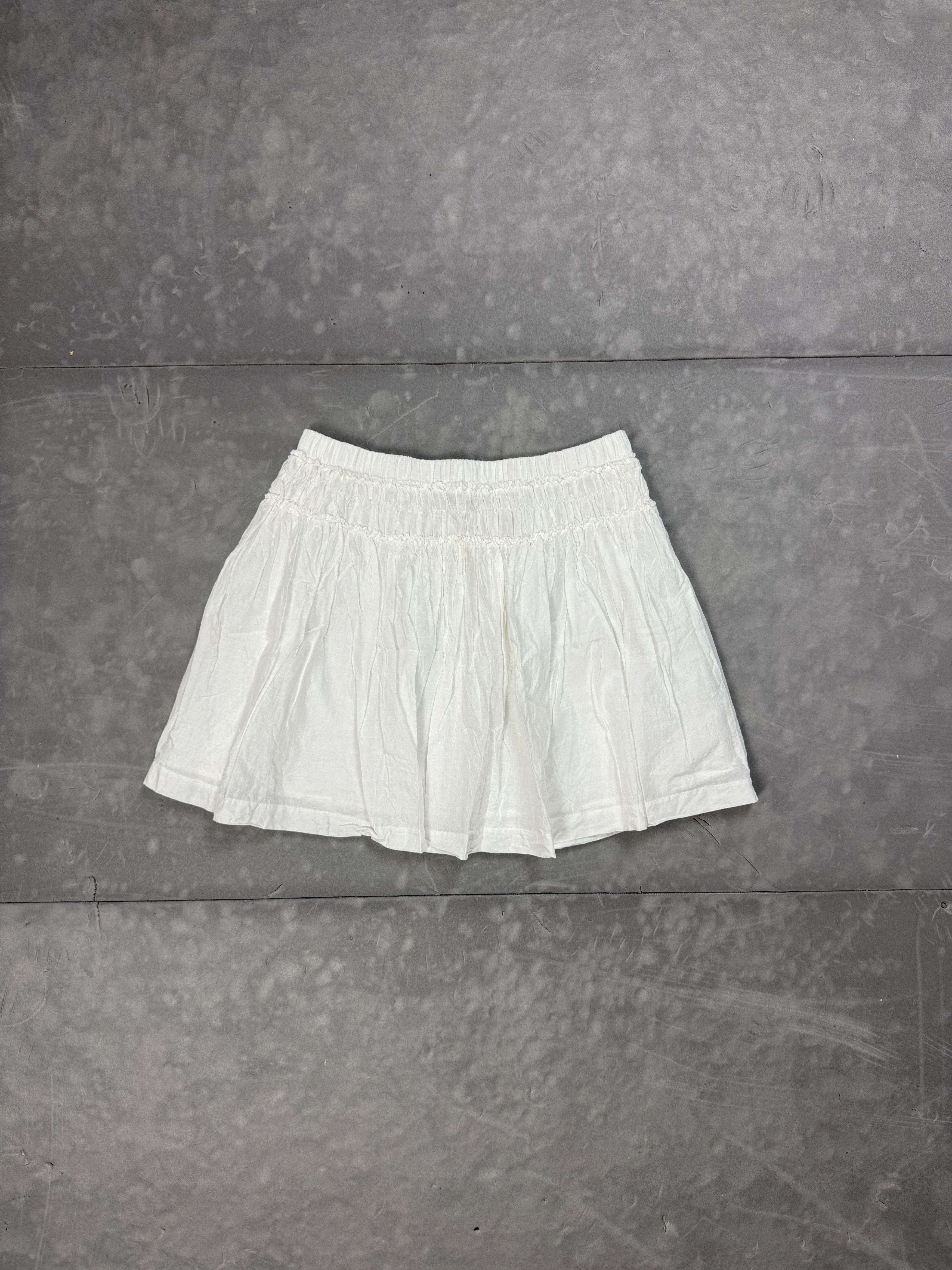 Vintage Vintage Coquette White Breezy Mini Skirt S/M 90s y2k Size 26" / US 2 / IT 38 - 1 Thumbnail