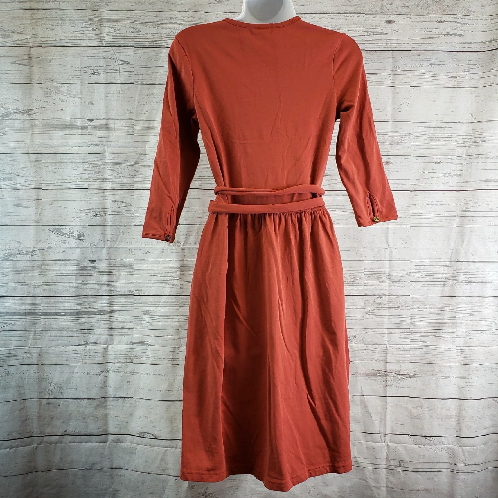 Vintage Matilda Jane Womens Secret Fields Changing Leaves Kimono Dress Sz Small V-Neck Size S / US 4 / IT 40 - 2 Thumbnail