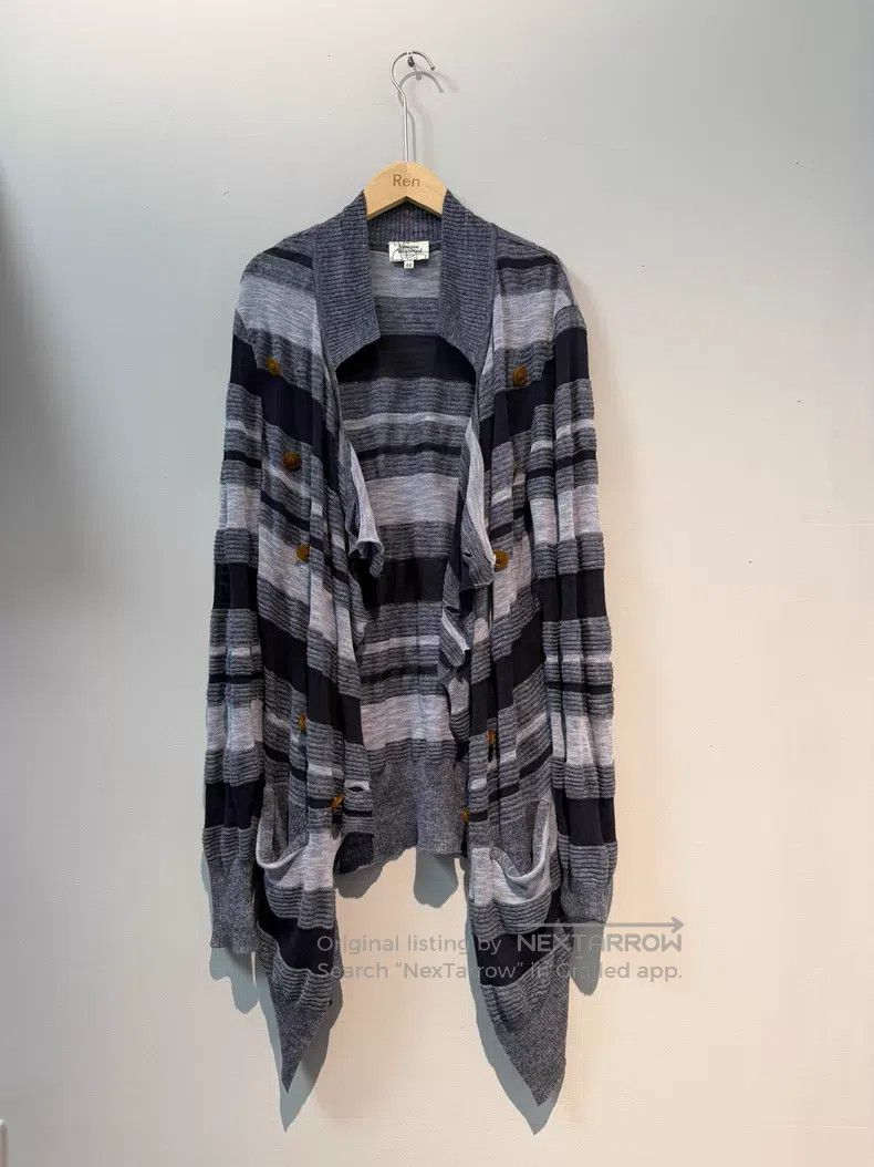 Vivienne Westwood Vivienne Westwood Irregular wool knit long-sleeve cardigan Size M / US 6-8 / IT 42-44 - 1 Thumbnail