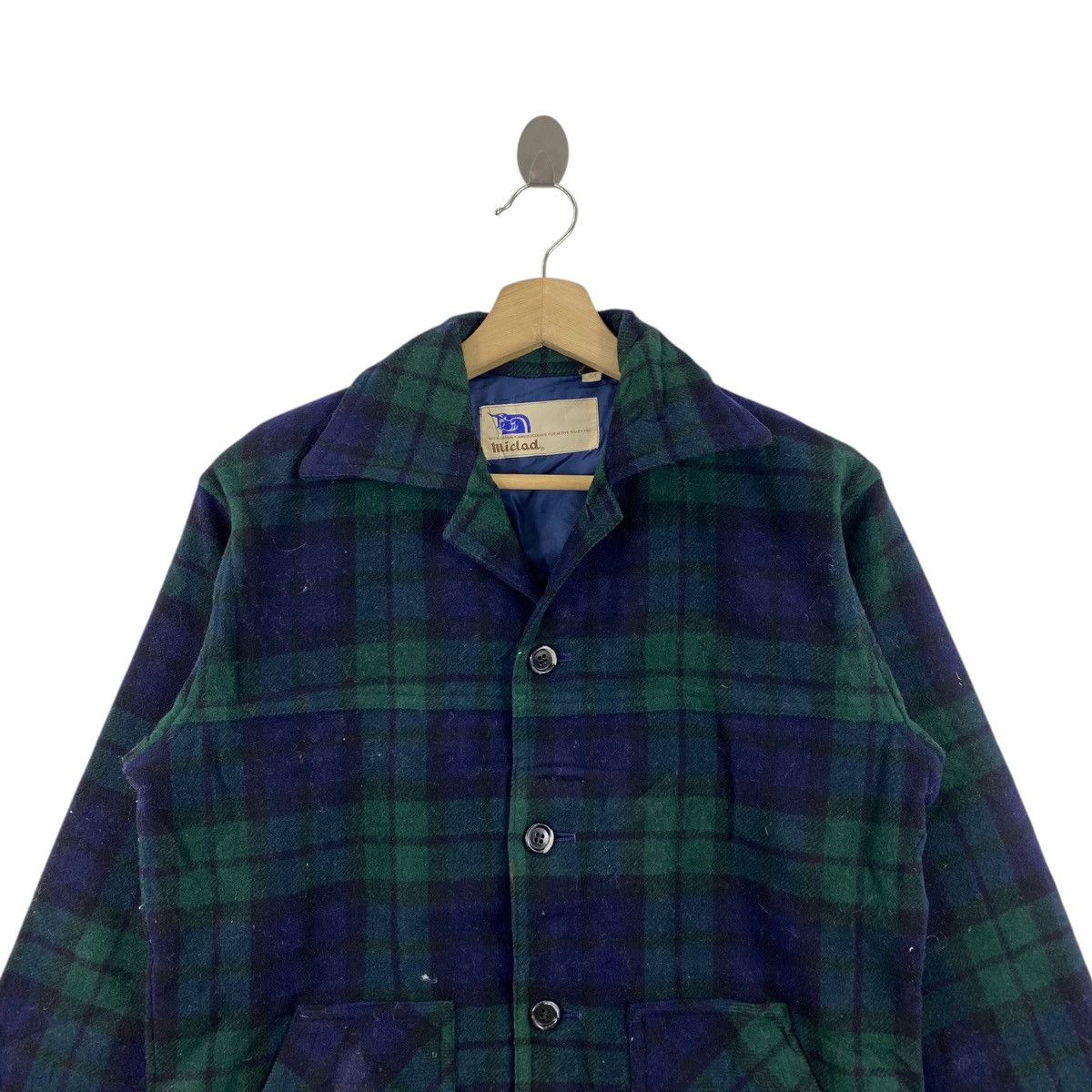 Other MICLAD Activewear Button Up Check Tartan Collar Coat Jacket Size US M / EU 48-50 / 2 - 2 Thumbnail