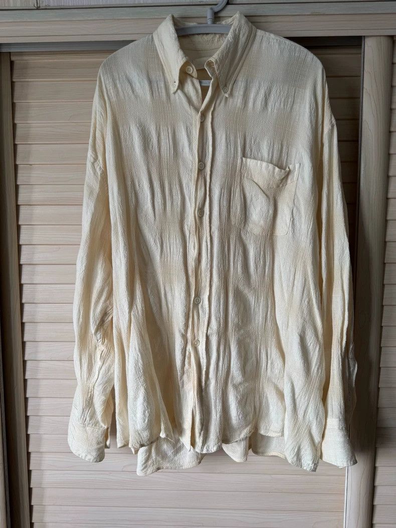 Our Legacy Our Legacy size46 Colorful pleated loose linen shirt Size US S / EU 44-46 / 1 - 3 Thumbnail