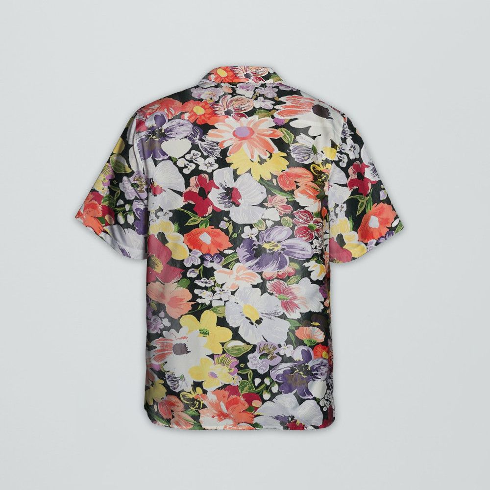 Designer Flower Printed Leather Shirt – Bold Meets Botanical Size US M / EU 48-50 / 2 - 2 Thumbnail