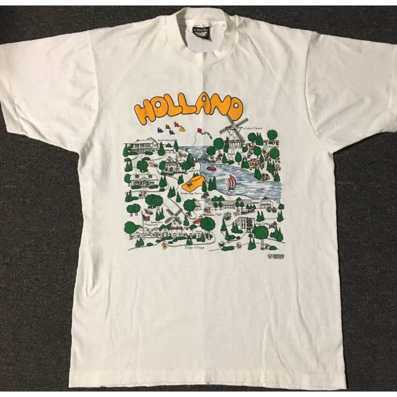 Vintage VINTAGE 80s Holland All Over Print Shirt L USA Netherlands Art Sailing AOP City 90s Size US L / EU 52-54 / 3 - 2 Thumbnail