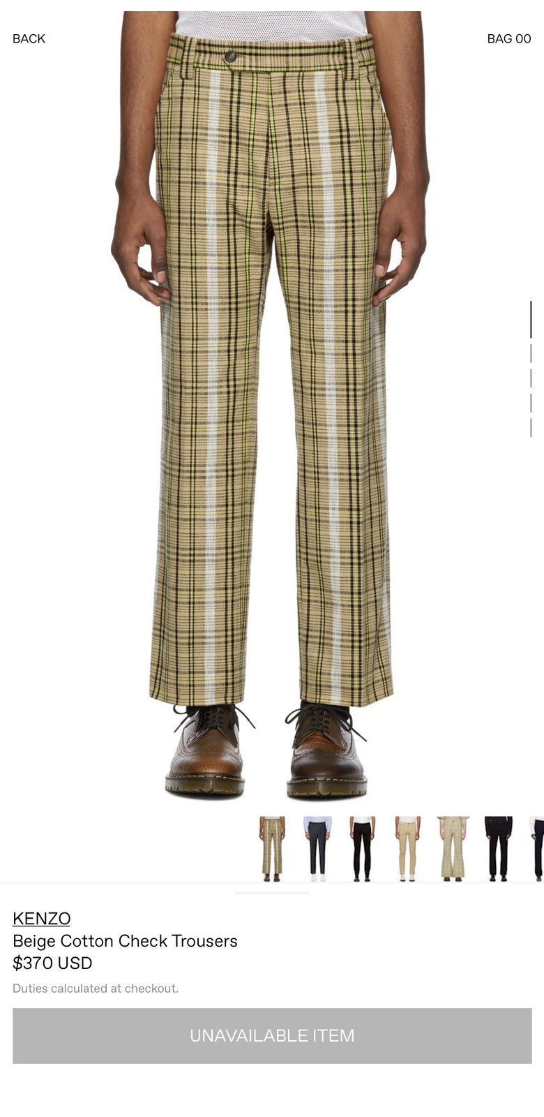 Kenzo Kenzo Plaid Trousers Pants Size US 32 / EU 48 - 2 Thumbnail