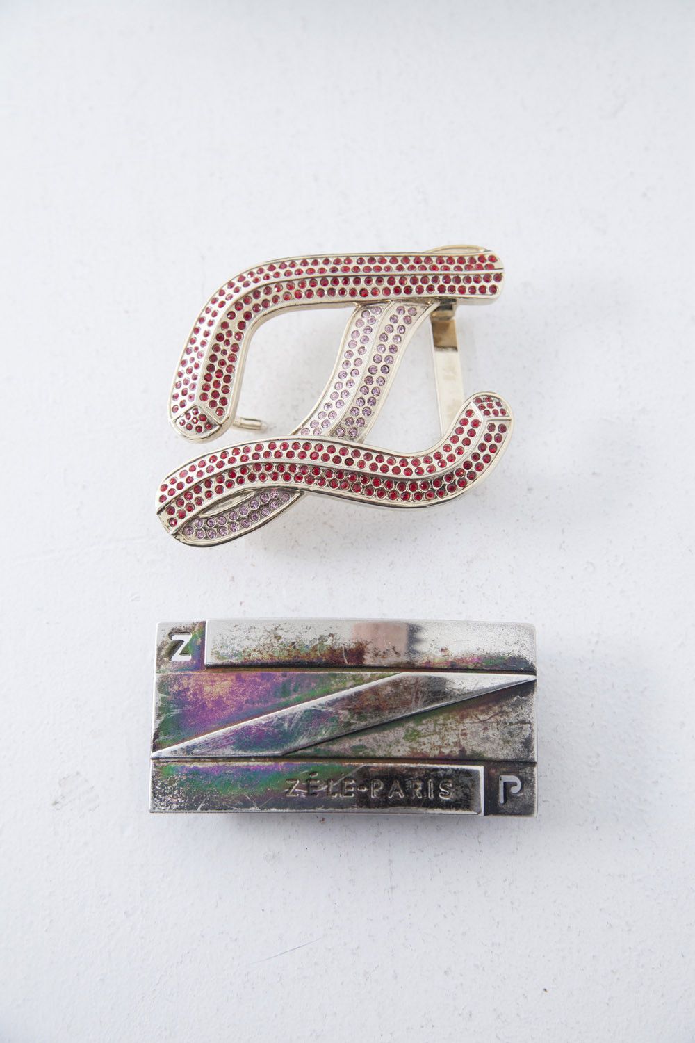 Other Zéle Paris crocodile belt w/ buckles Size 30 - 12 Thumbnail