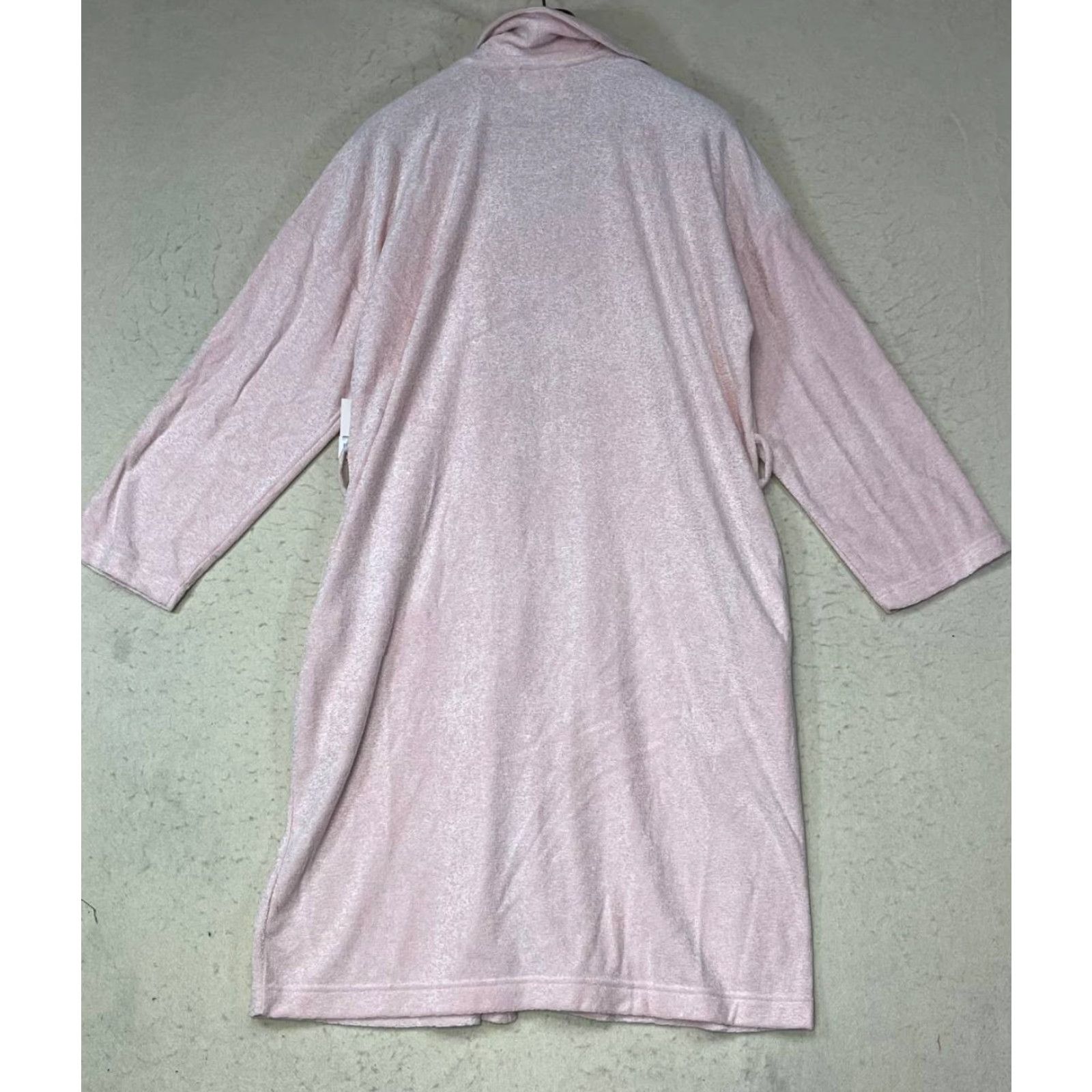 Vintage NWT LC Lauren Conrad Intimates Womens Robe Midi Terry Peach Pink Size Large Size ONE SIZE - 2 Thumbnail