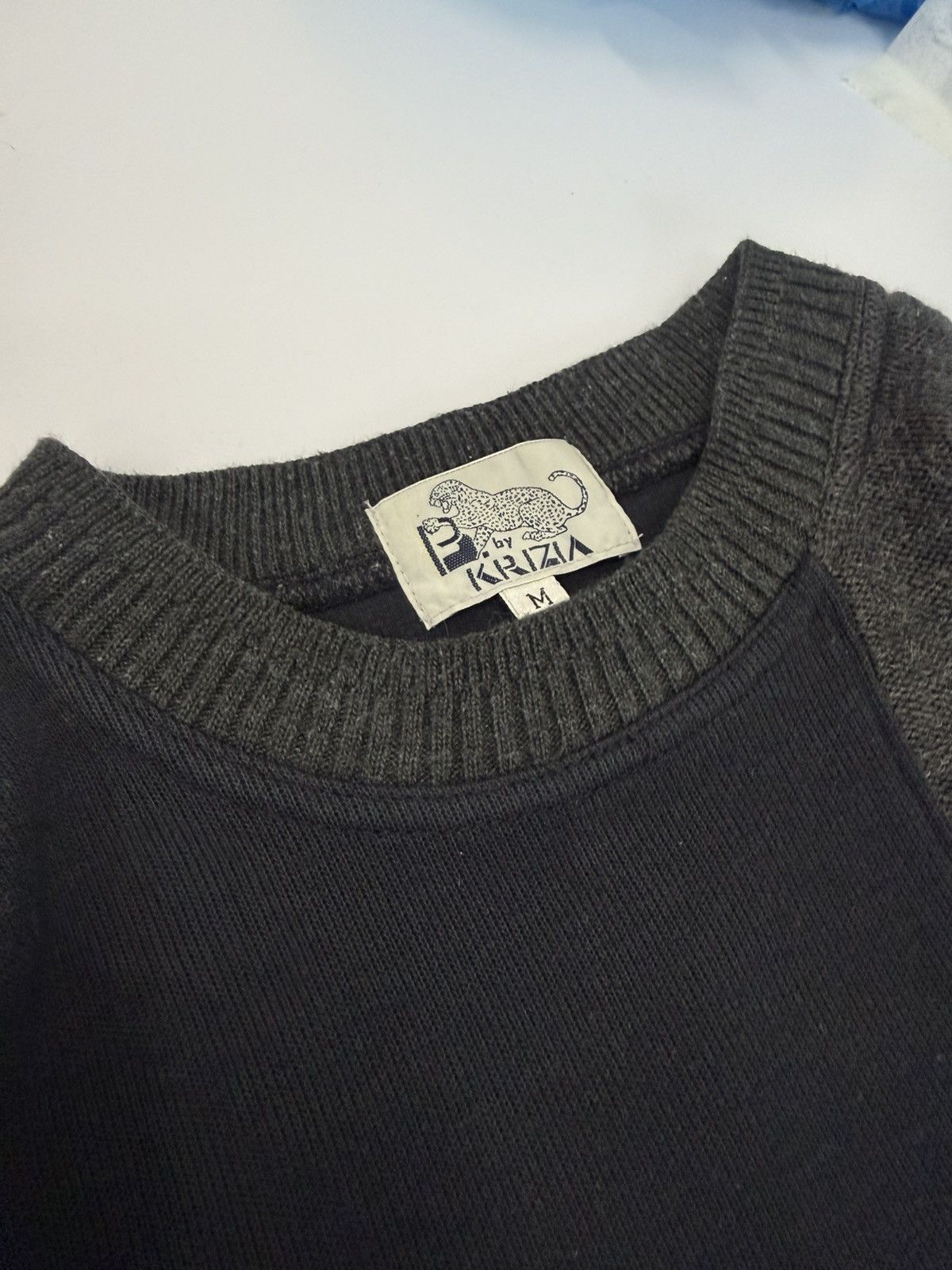 Krizia Uomo 🔥 Basic by Krizia Knited Part Sweatshirt - M Size US M / EU 48-50 / 2 - 7 Thumbnail