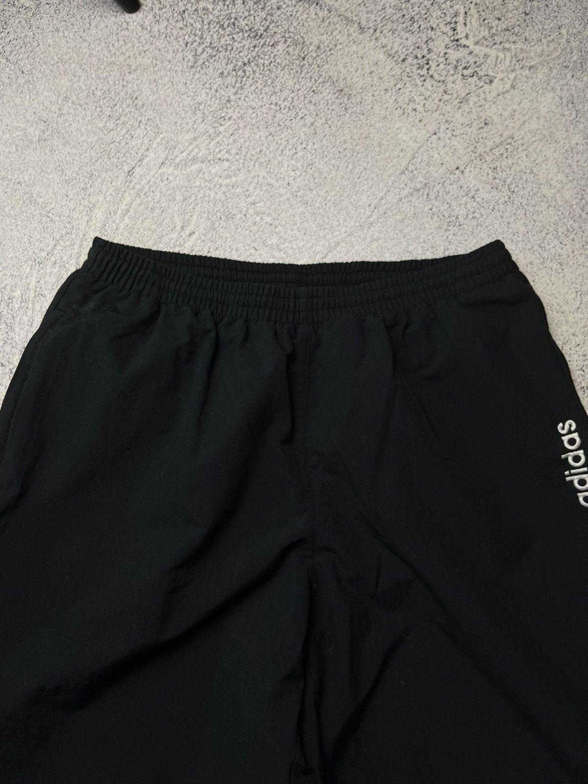Adidas Vintage Adidas Track Pants Grape Black Nylon White Logo 90s Size US 34 / EU 50 - 9 Thumbnail