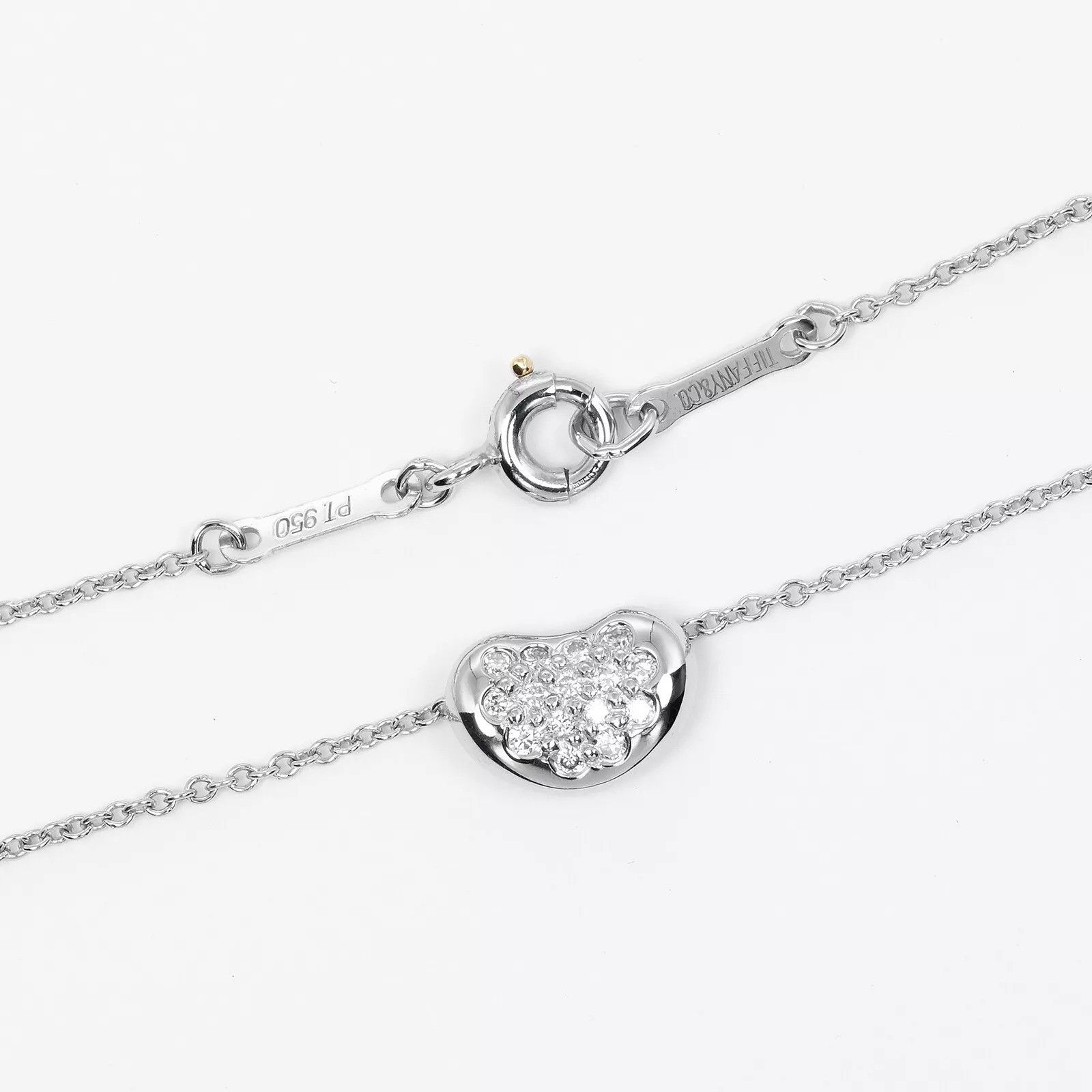 Tiffany & Co. TIFFANY&Co. Bean Necklace Pt950Platinum/Pave diamond Size ONE SIZE - 5 Thumbnail