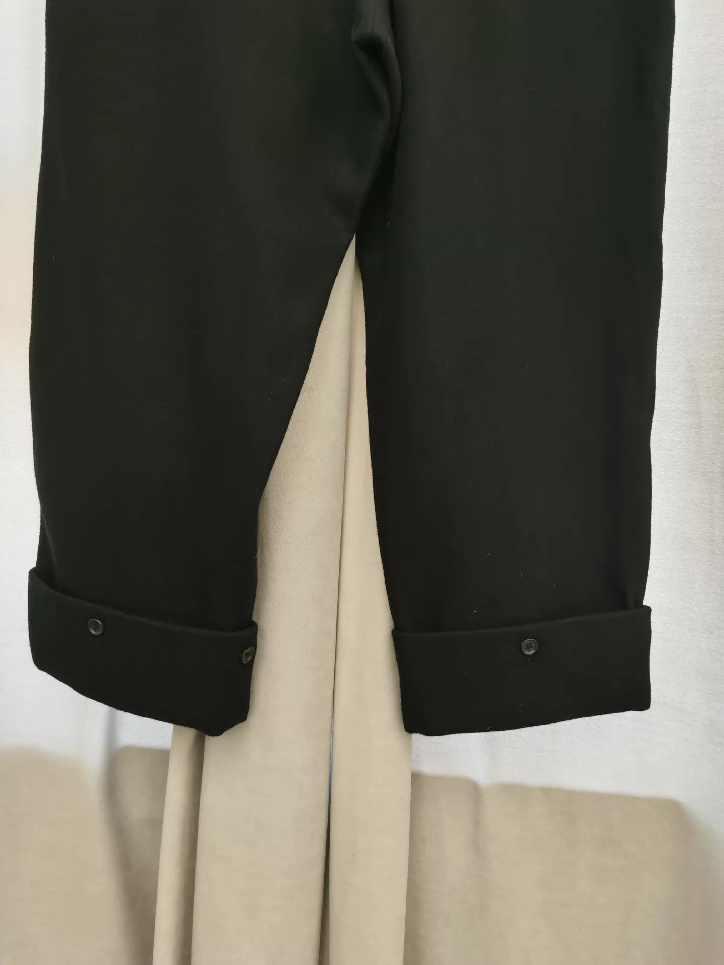 Yohji Yamamoto Yohji Yamamoto Wool 7/8 Wide Leg Bootcut WaistAdj 98N S1 Size US 30 / EU 46 - 6 Thumbnail