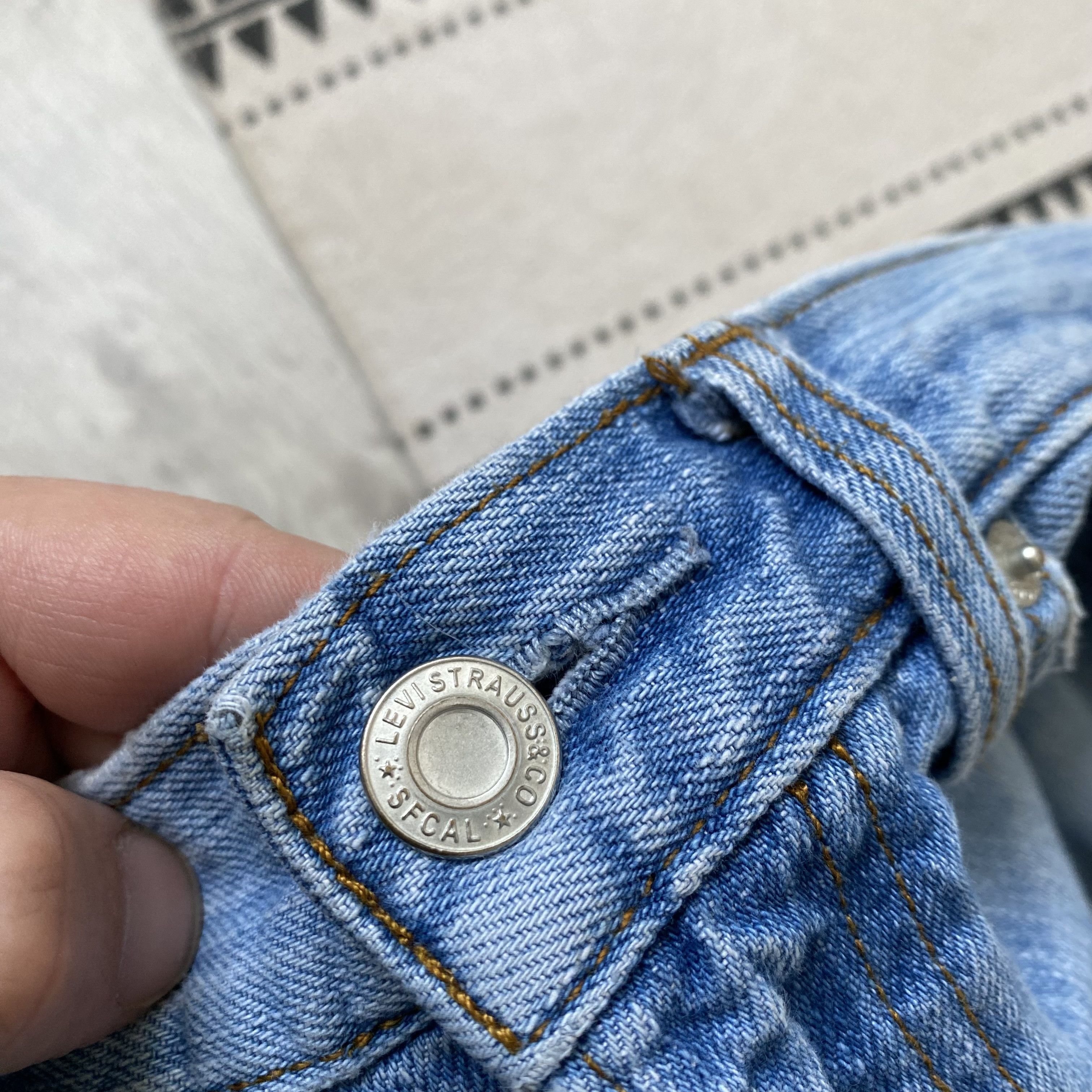 Levi's Vintage 90s Levi's 751 Washed Blue Denim Jeans 32x34 Y2K Usa Size US 32 / EU 48 - 7 Thumbnail