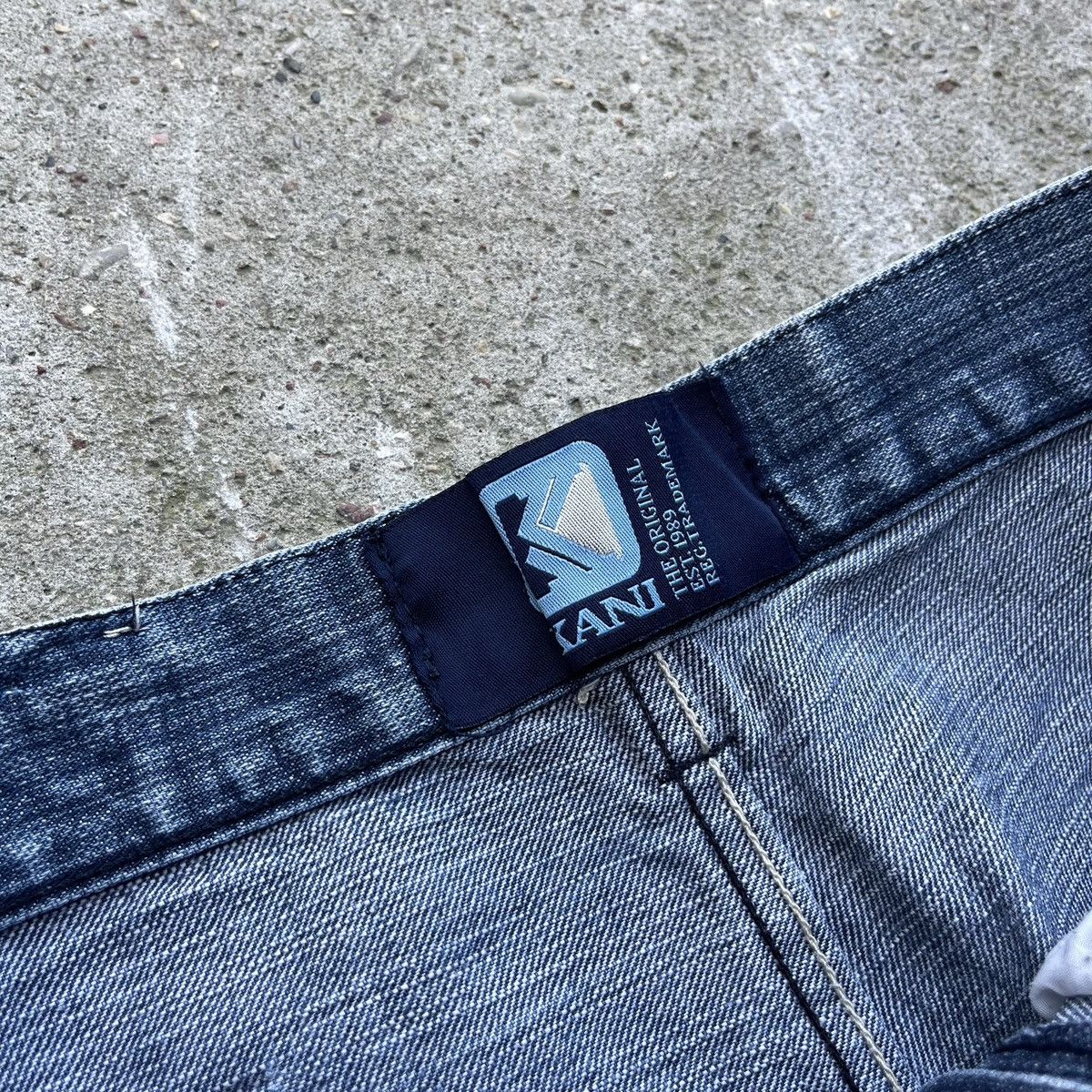 Karl Kani × Vintage Karl Kani 32x34 Vintage Y2K Big Logo Baggy Rap Denim Jeans Size US 32 / EU 48 - 7 Thumbnail