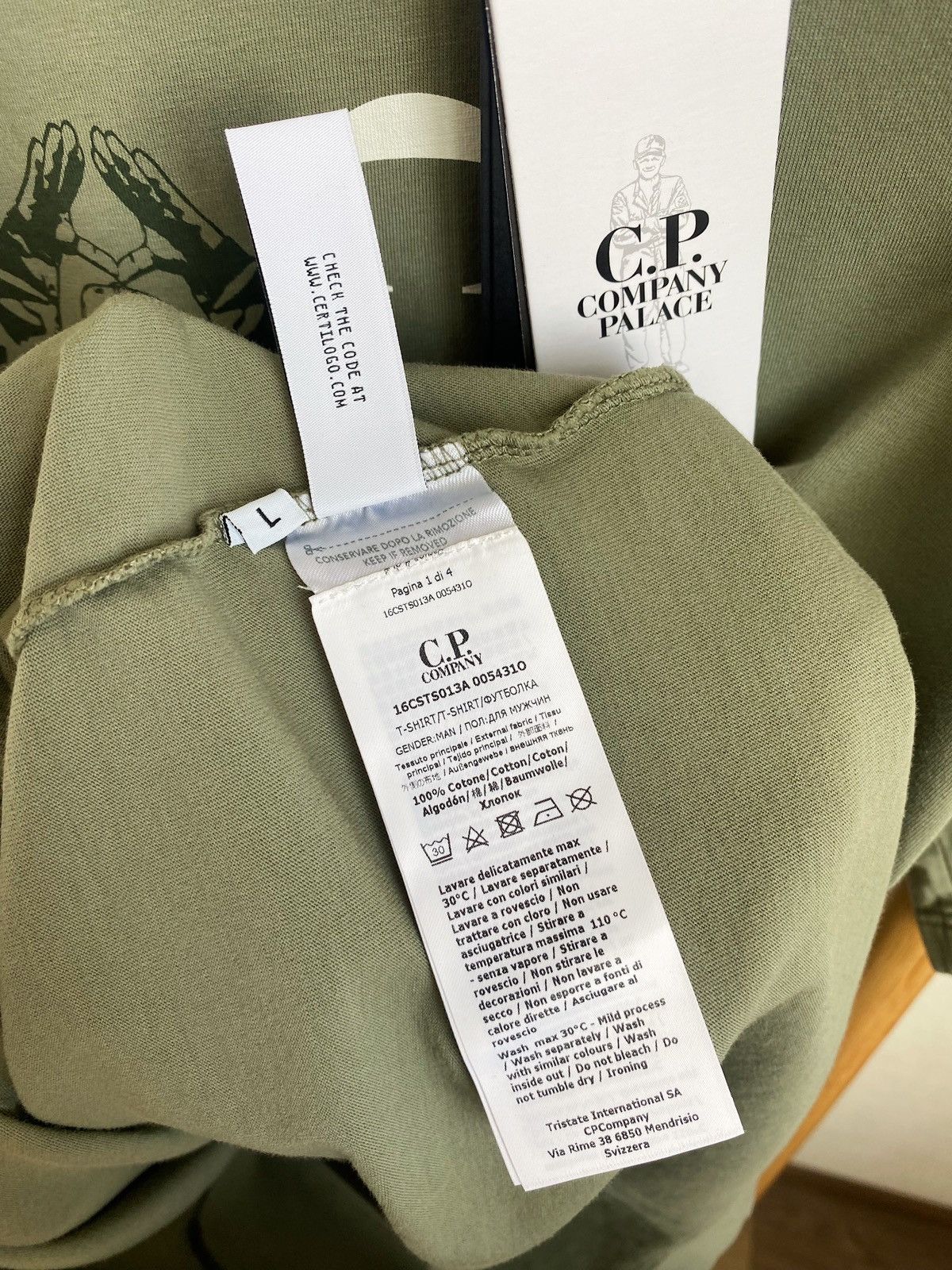 C.P. Company × Palace C.P.Company x Palace T-shirt FW23 Size US L / EU 52-54 / 3 - 14 Thumbnail