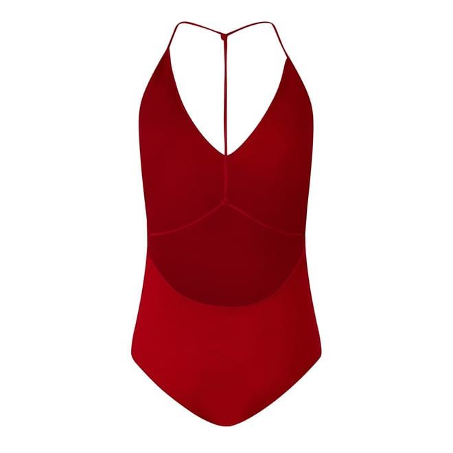 Bottega Veneta Bottega Veneta V Neck Slim Fit Bodysuit in Red Size XS / US 0-2 / IT 36-38 - 2 Thumbnail