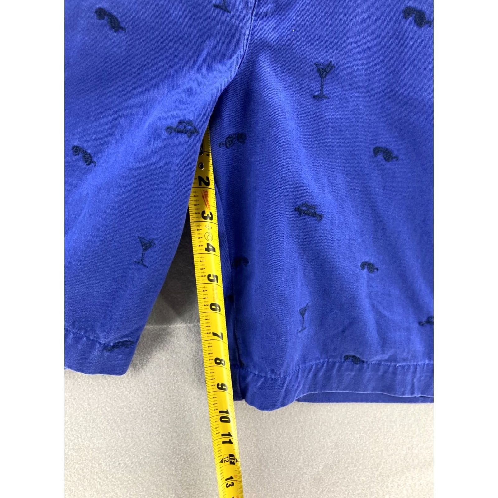 Stafford Stafford Blue Cocktail Cars AOP 38 Regular 5-Pocket Cotton Shorts Mens Shirt/Shorts? Size US 38 / EU 54 - 5 Thumbnail