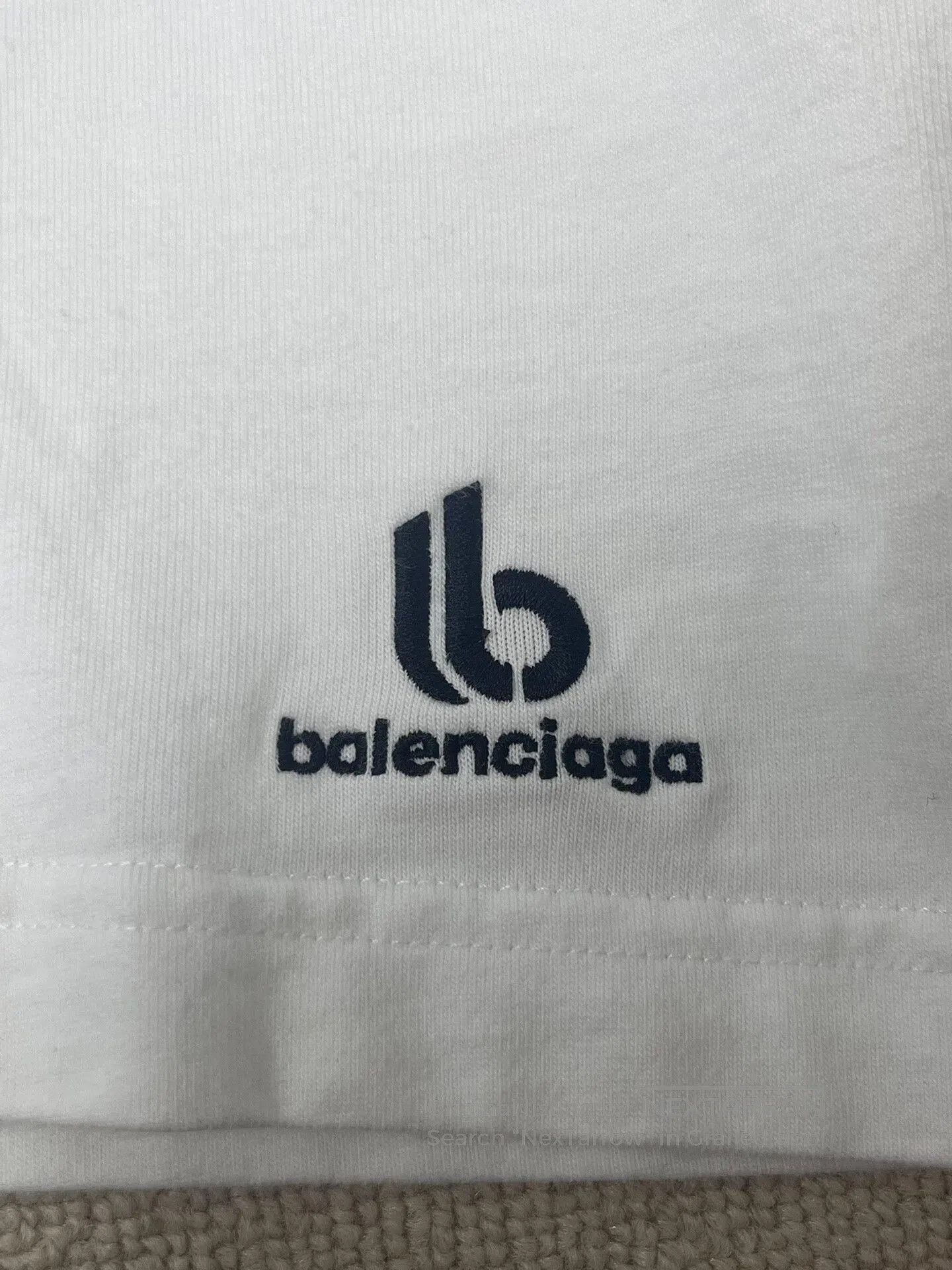 Balenciaga balenciaga embroidered logo short sleeve t. Size US M / EU 48-50 / 2 - 3 Thumbnail
