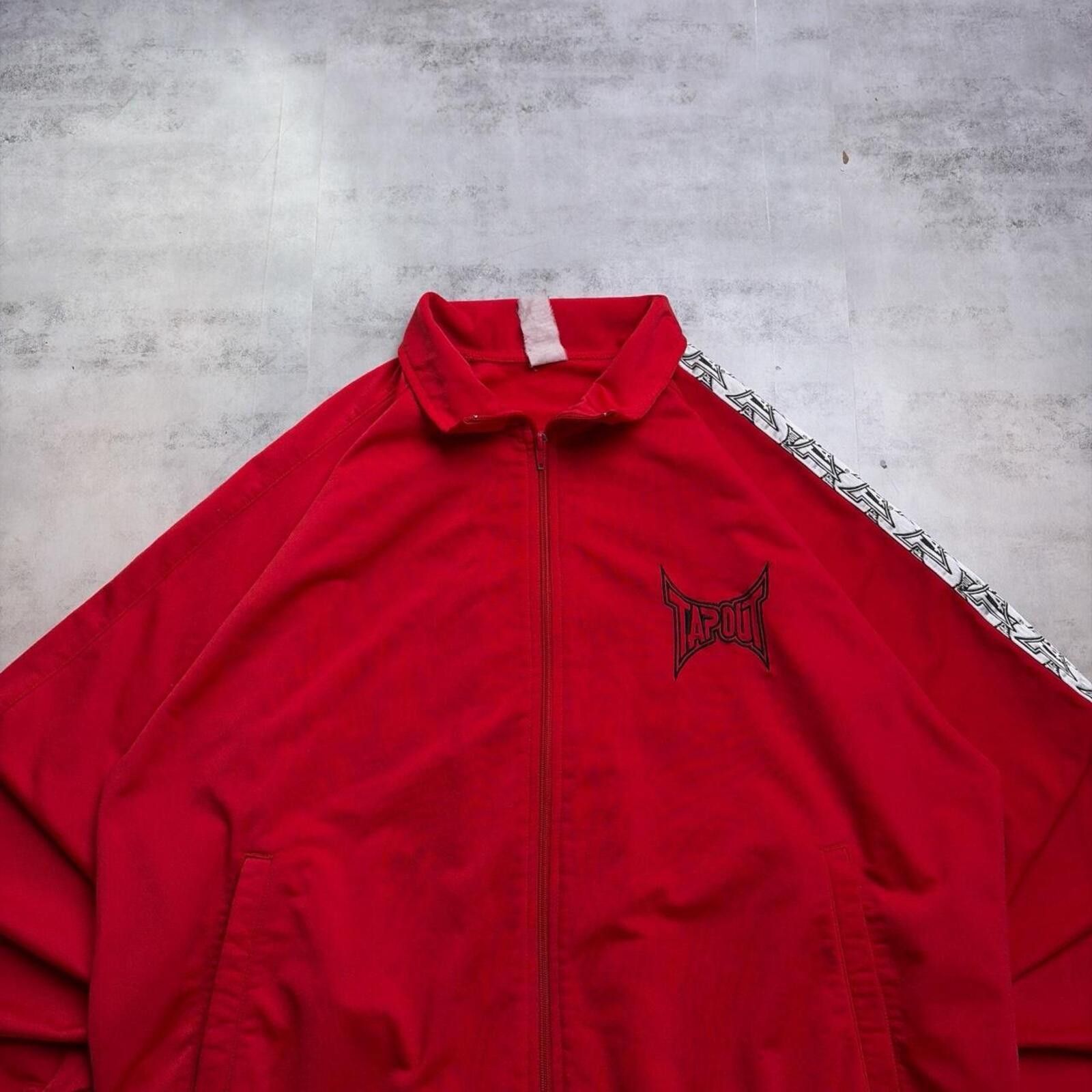 Tapout Y2K Red Tapout Grunge Skater Track Jacket Size US XL / EU 56 / 4 - 3 Thumbnail