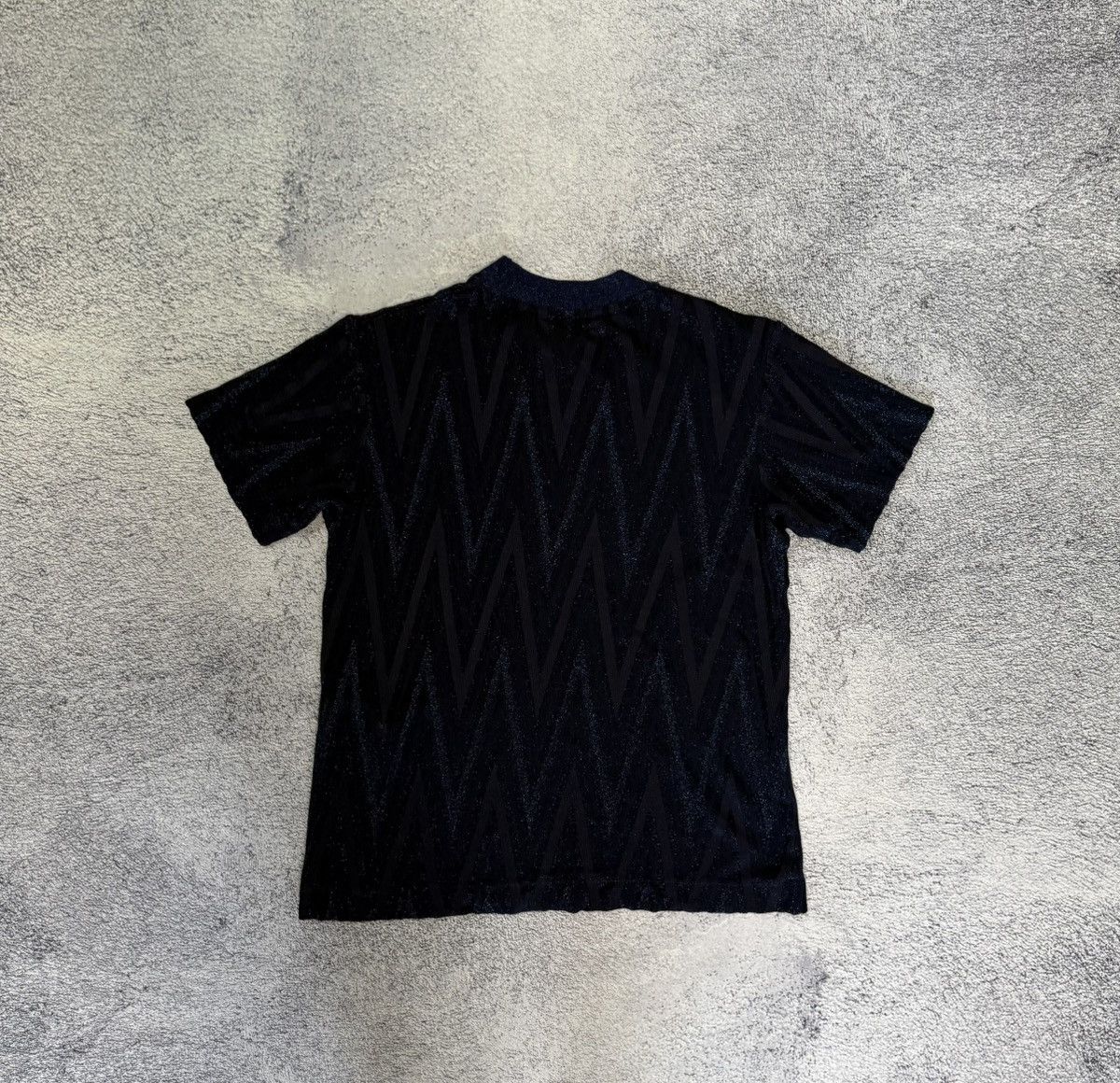 Missoni Missoni Lurex Zig Zag T-Shirt Metallic Textured Knit Top XS Size XS / US 0-2 / IT 36-38 - 8 Thumbnail