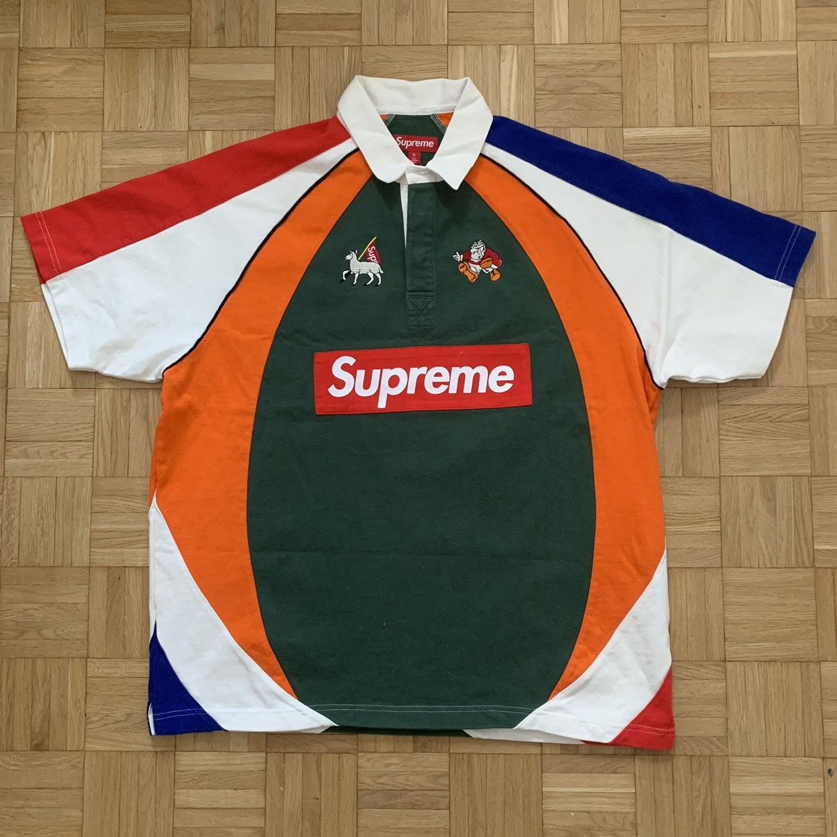 Supreme Supreme S/S Rugby Polo Multicolor XL | Grailed