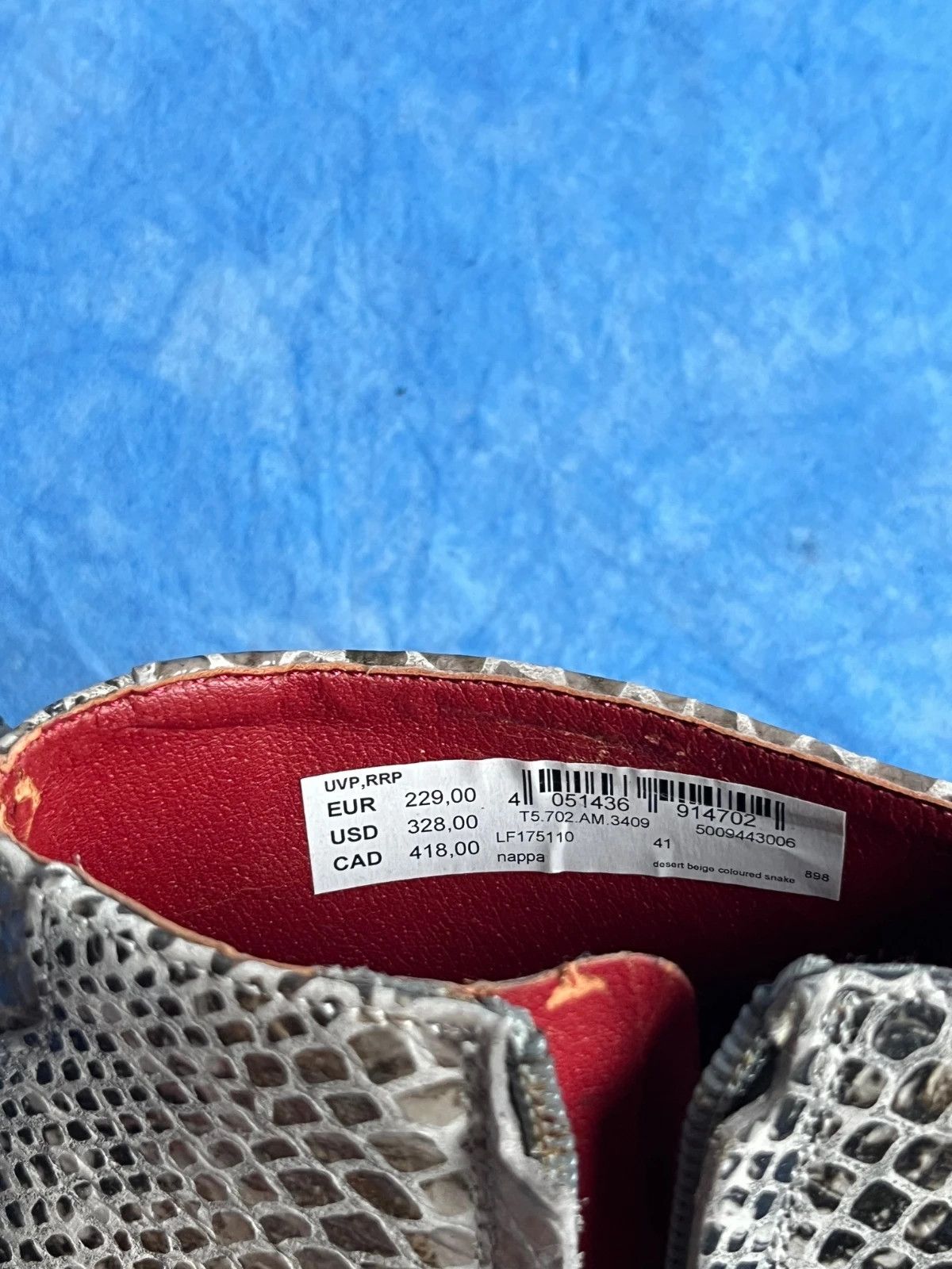LIEBESKIND BERLIN Liebeskind Berlin Real Leather Snake Japan Style Cowboy Size US 8 / EU 41 - 7 Thumbnail